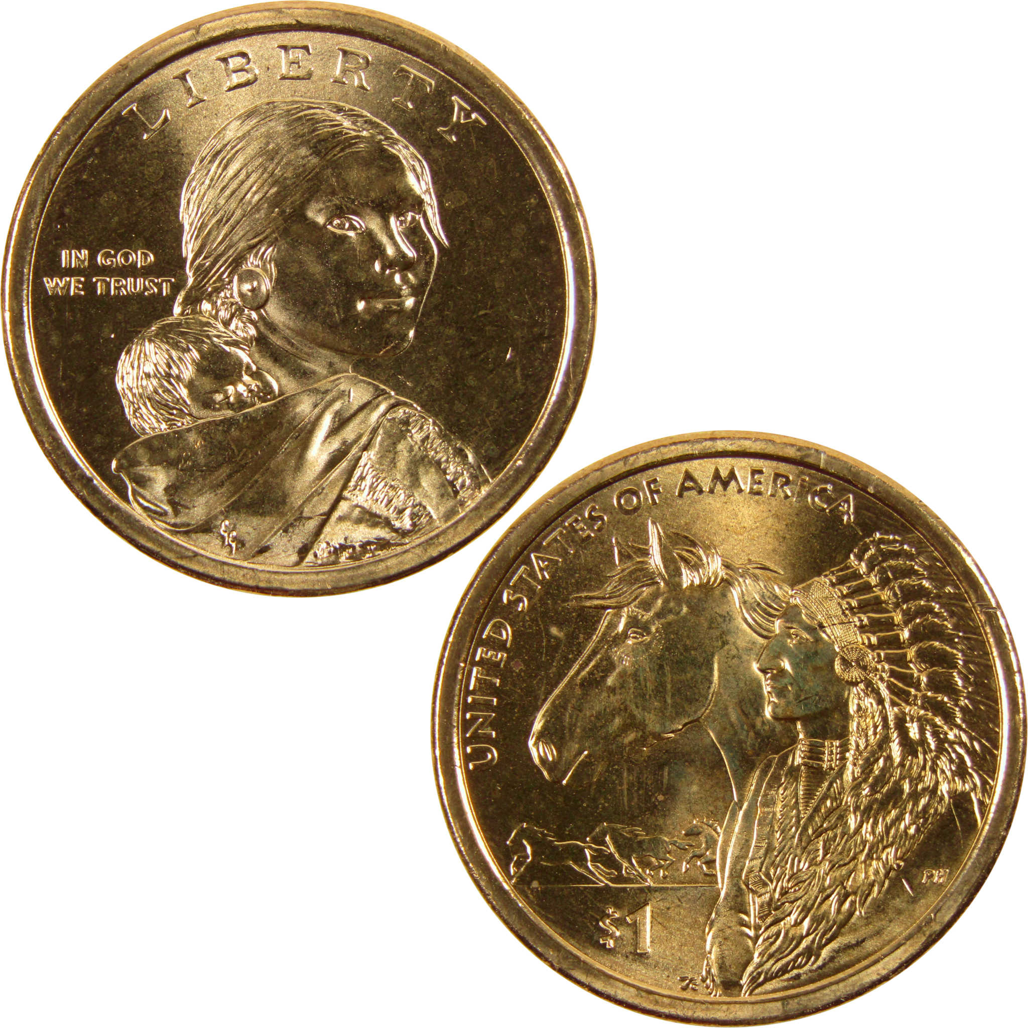 2012 D Trade Routes Native American Dollar BU Uncirculated $1 Coin