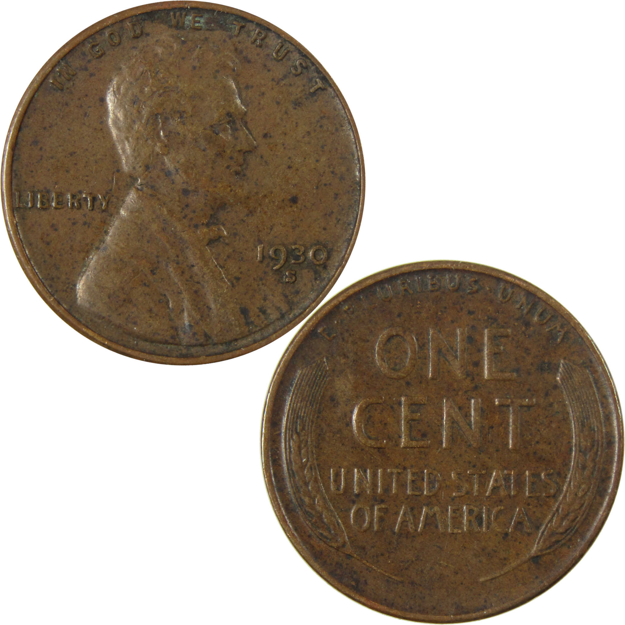 1930 S Lincoln Wheat Cent VF Very Fine Penny 1c Coin SKU:I27147
