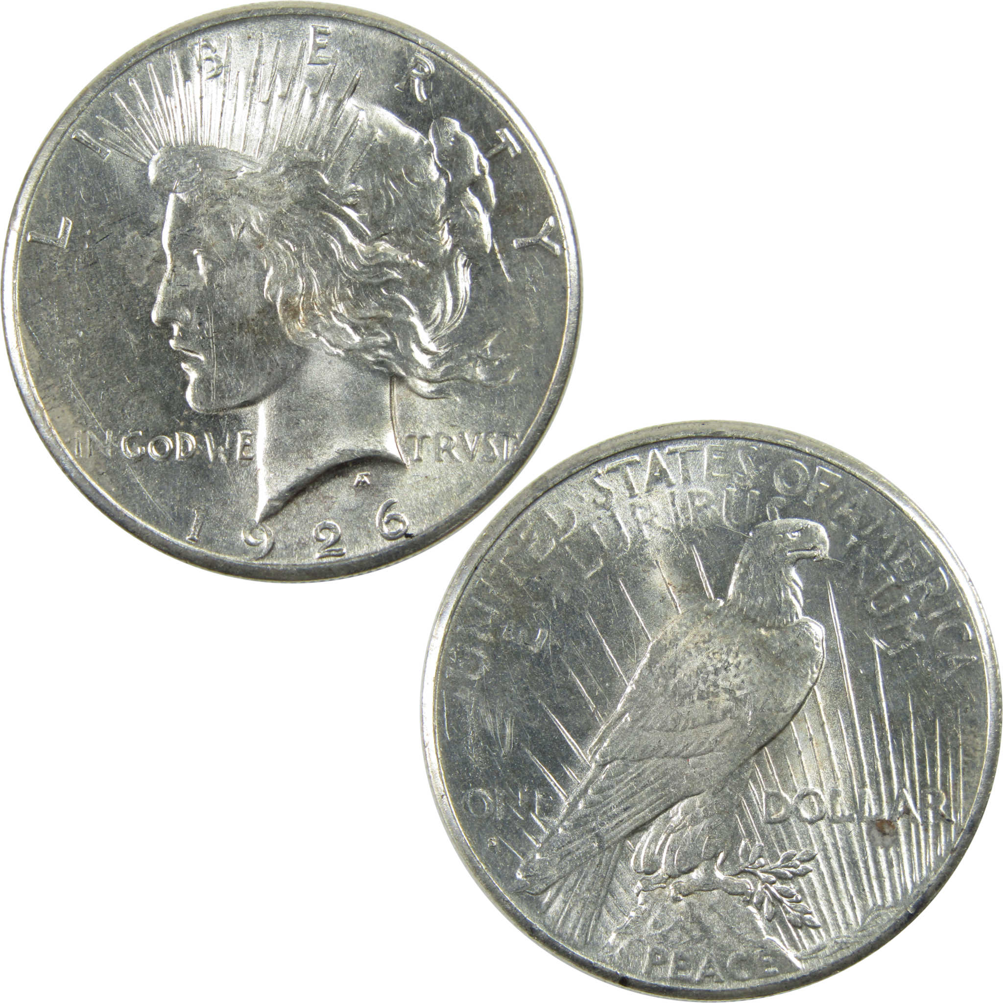 1926 S Peace Dollar AU About Uncirculated Silver $1 Coin SKU:I12833