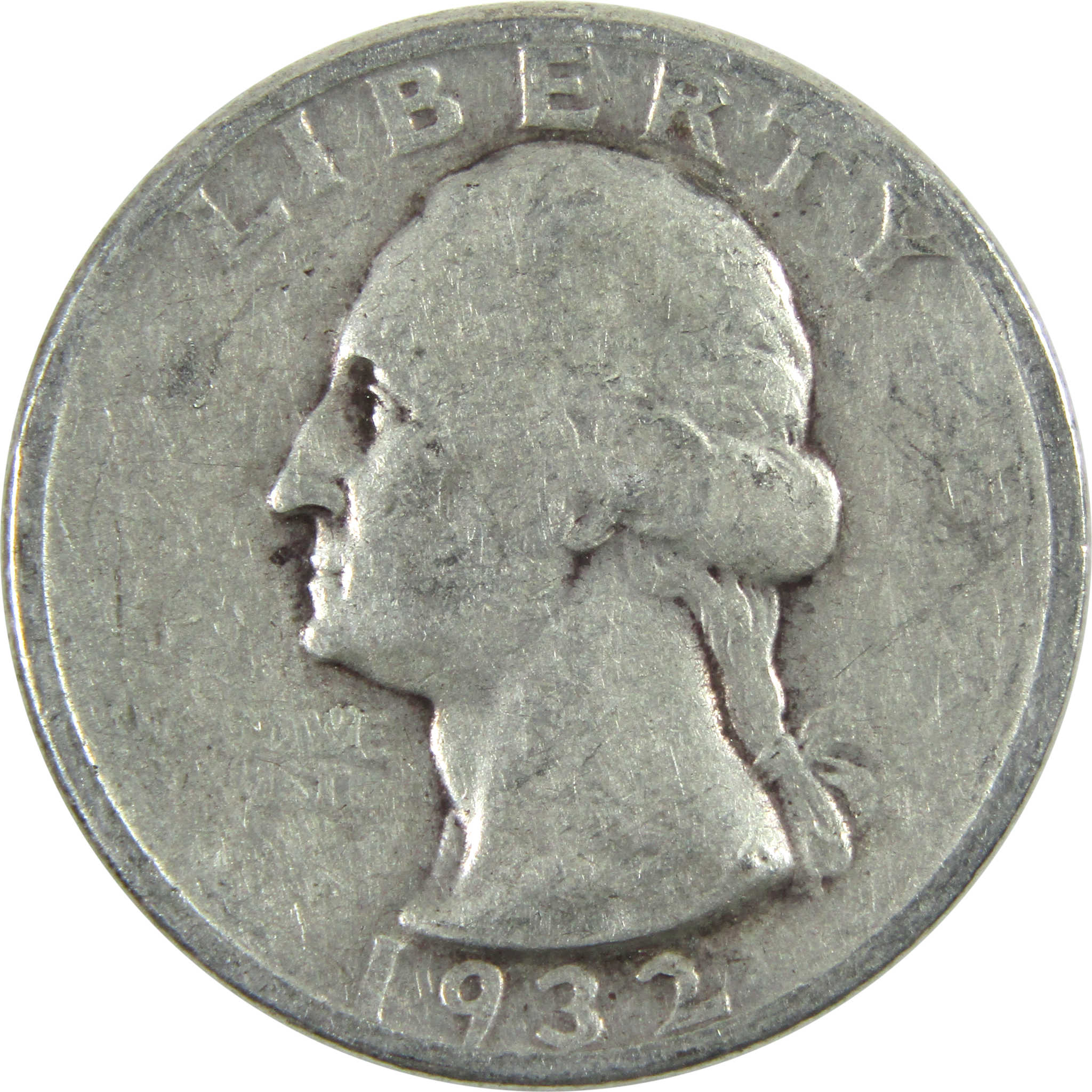 1932 Washington Quarter F Fine Silver 25c Coin SKU:I14472