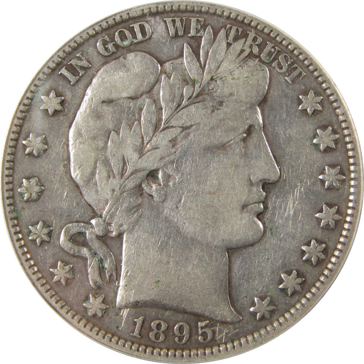 1895 S Barber Silver Half Dollar VF 20 Details ICG 50c Coin SKU:I29191