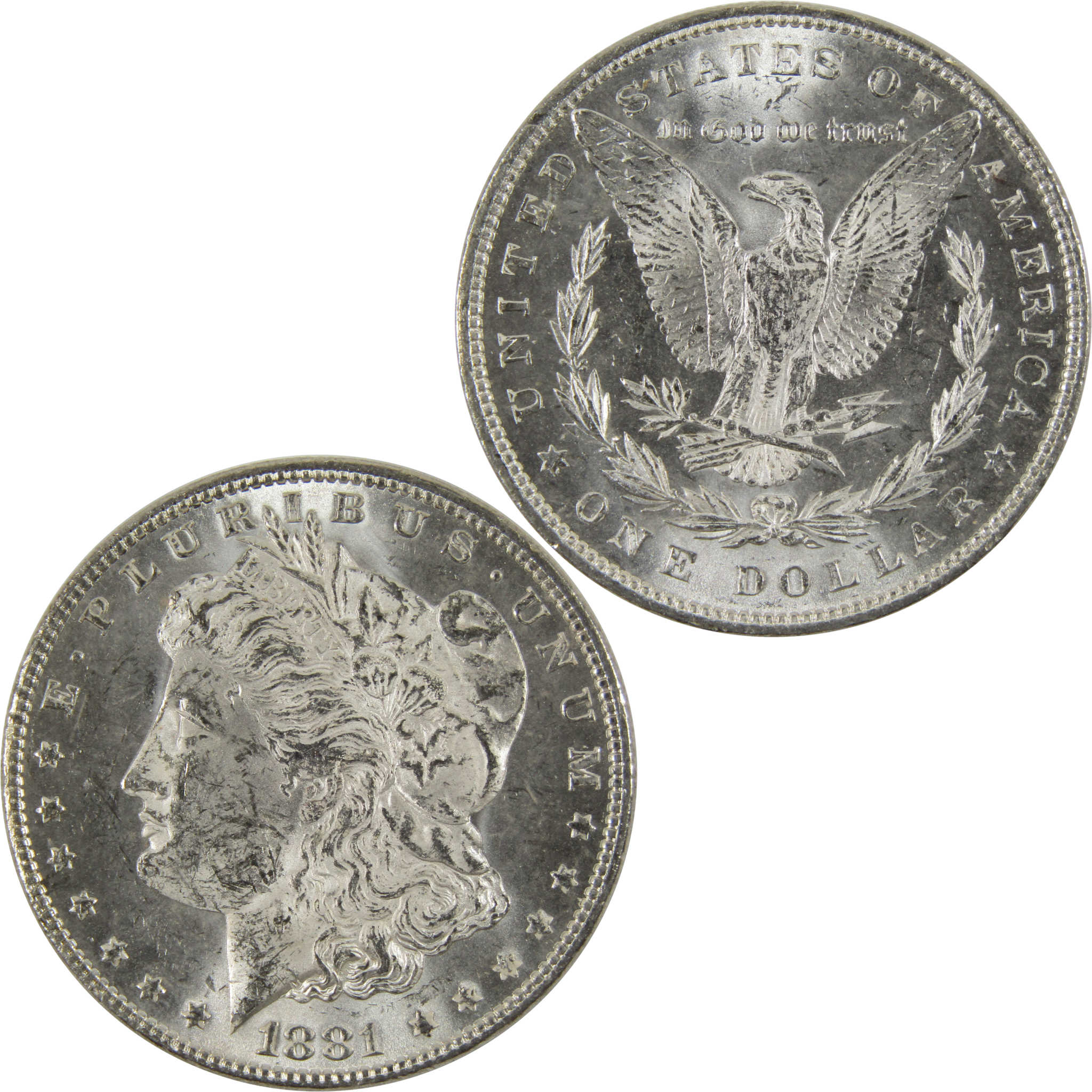 1881 Morgan Dollar BU Uncirculated 90% Silver $1 Coin SKU:I8778 - Morgan coin - Morgan silver dollar - Morgan silver dollar for sale - Profile Coins &amp; Collectibles