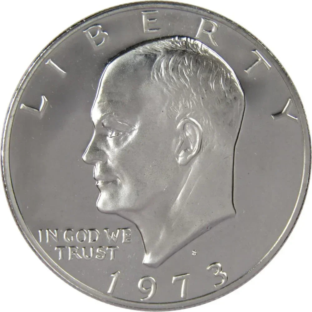 1973 S Eisenhower Dollar Clad Proof IKE $1 Coin Collectible
