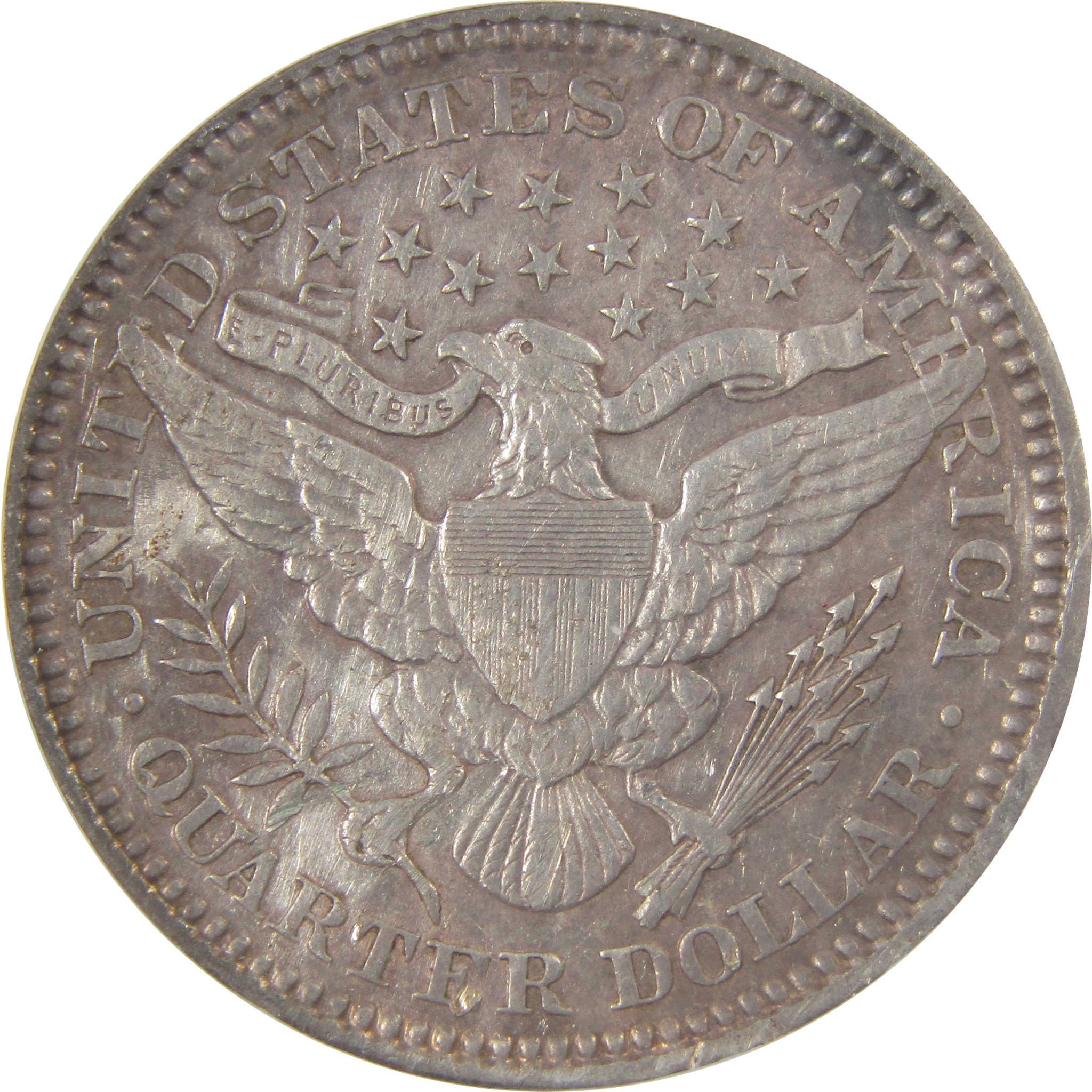 1901 Barber Silver Quarter EF 45 Details ANACS 25c Coin SKU:I25450
