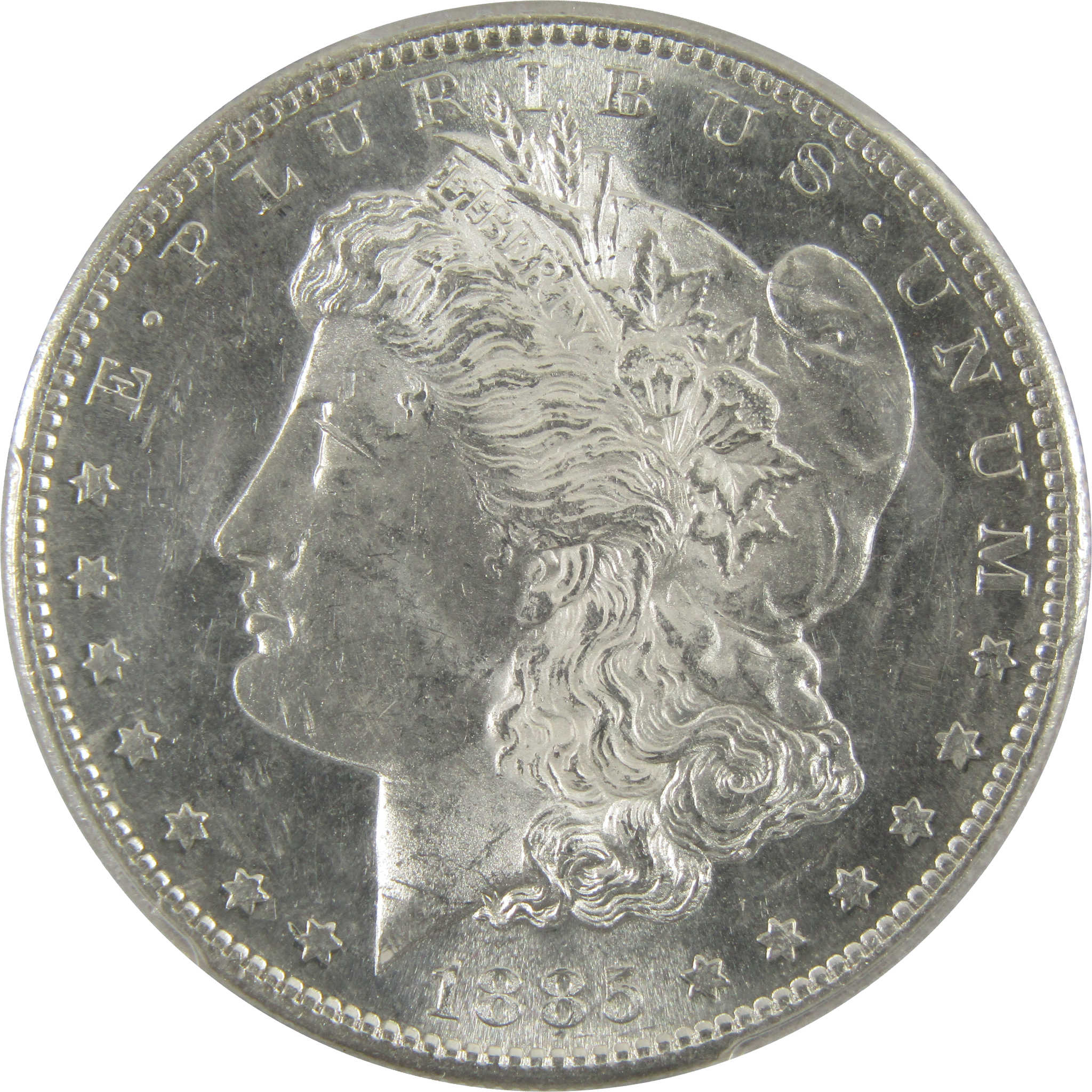 1885 S Morgan Dollar MS 62 PCGS 90% Silver $1 Uncirculated SKU:I8066 - Morgan coin - Morgan silver dollar - Morgan silver dollar for sale - Profile Coins &amp; Collectibles