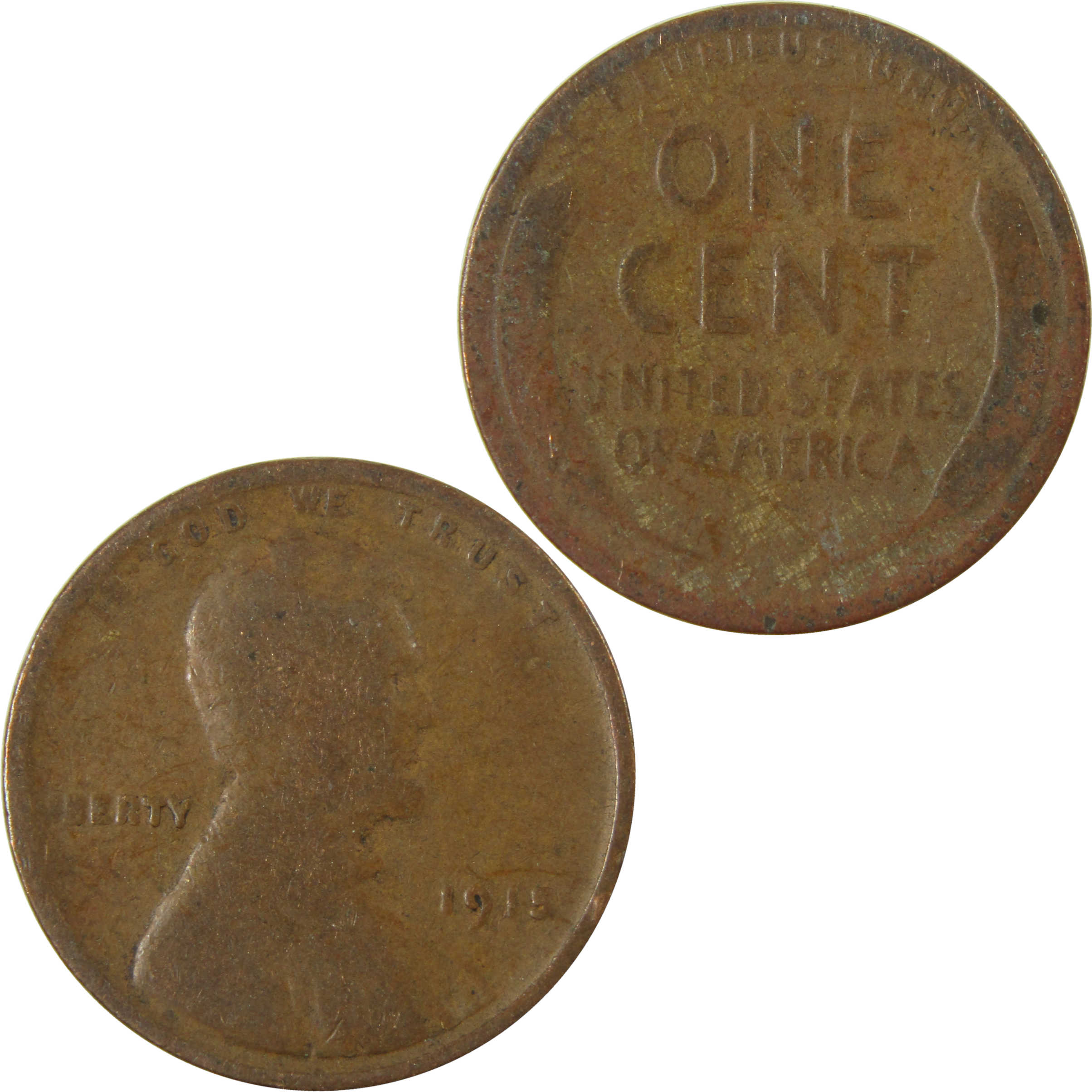 1915 Lincoln Wheat Cent G Good Penny 1c Coin Collectible SKU:I27171