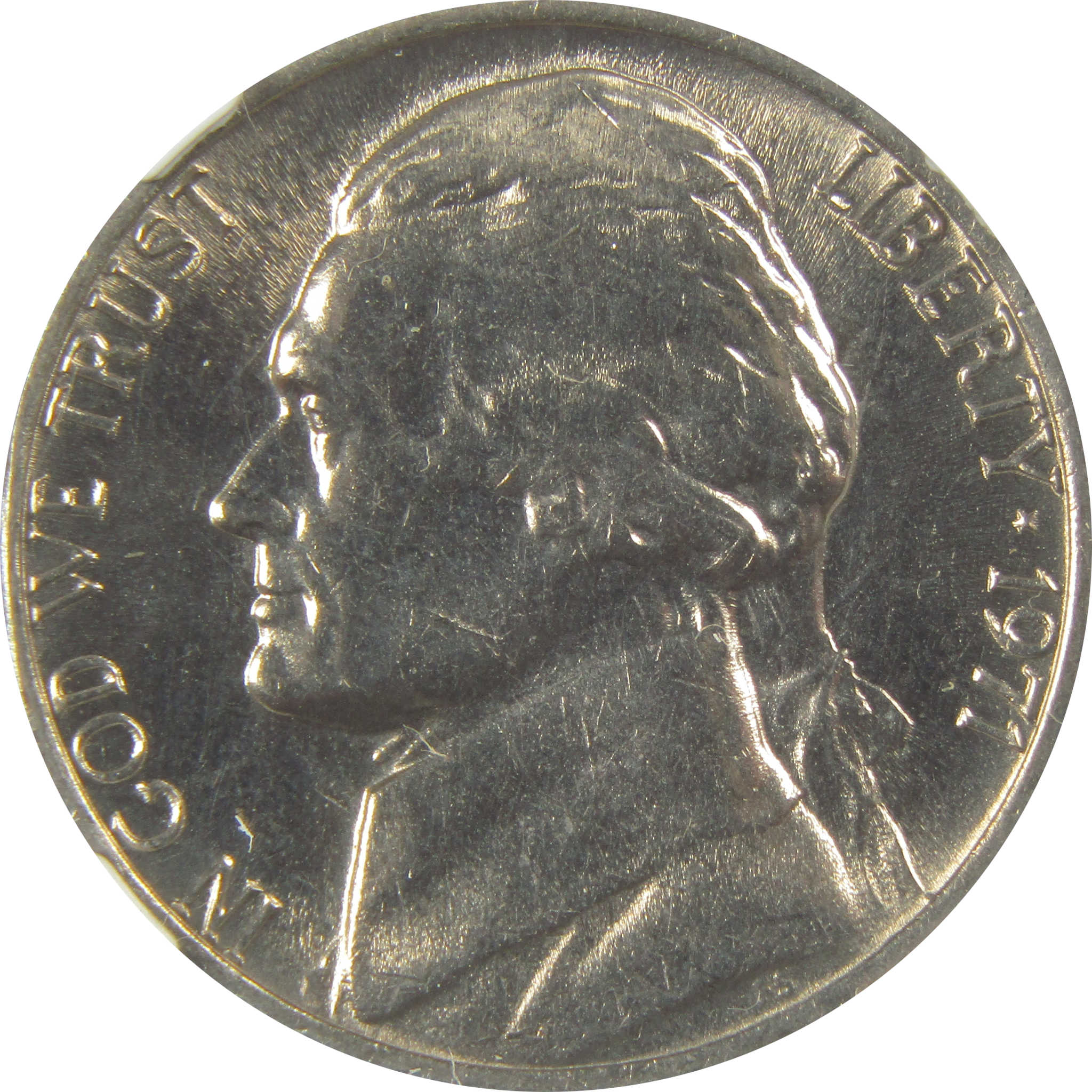 1971 Jefferson Nickel MS 65 5FS NGC Original Bag Fragment SKU:I22107