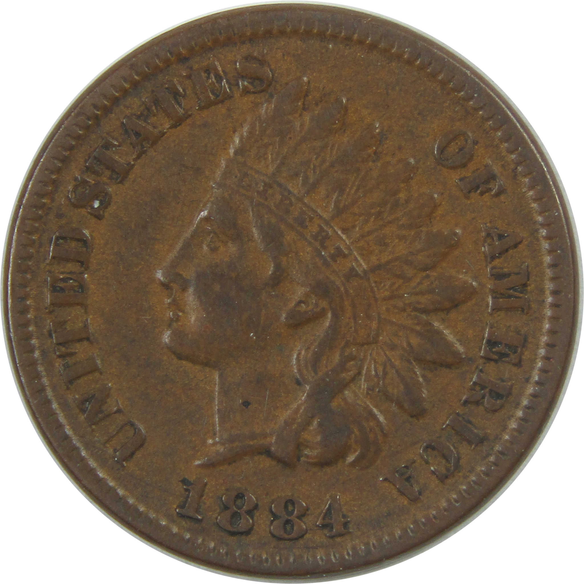 1884 Indian Head Cent VF Very Fine Penny 1c Coin SKU:I15428