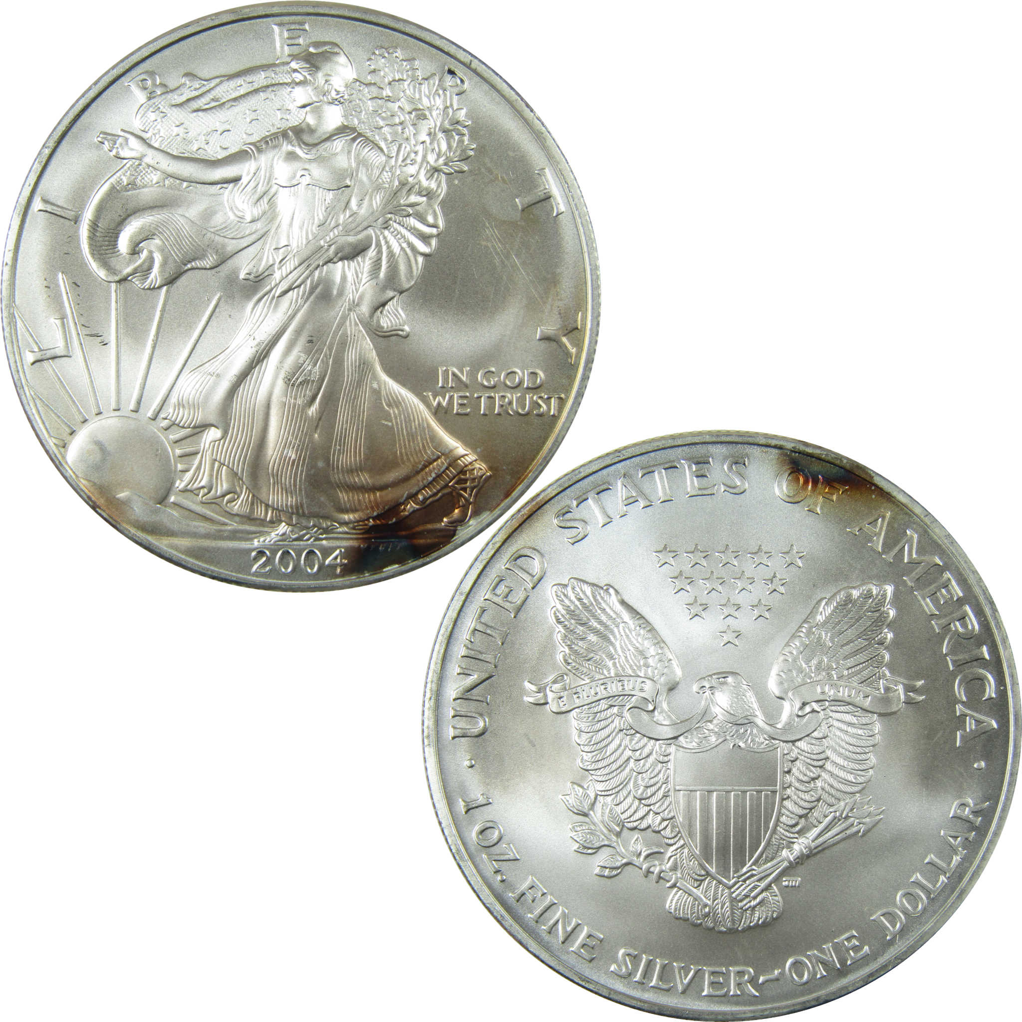 2004 American Silver Eagle Uncirculated Mint State $1 Coin SKU:CP1509