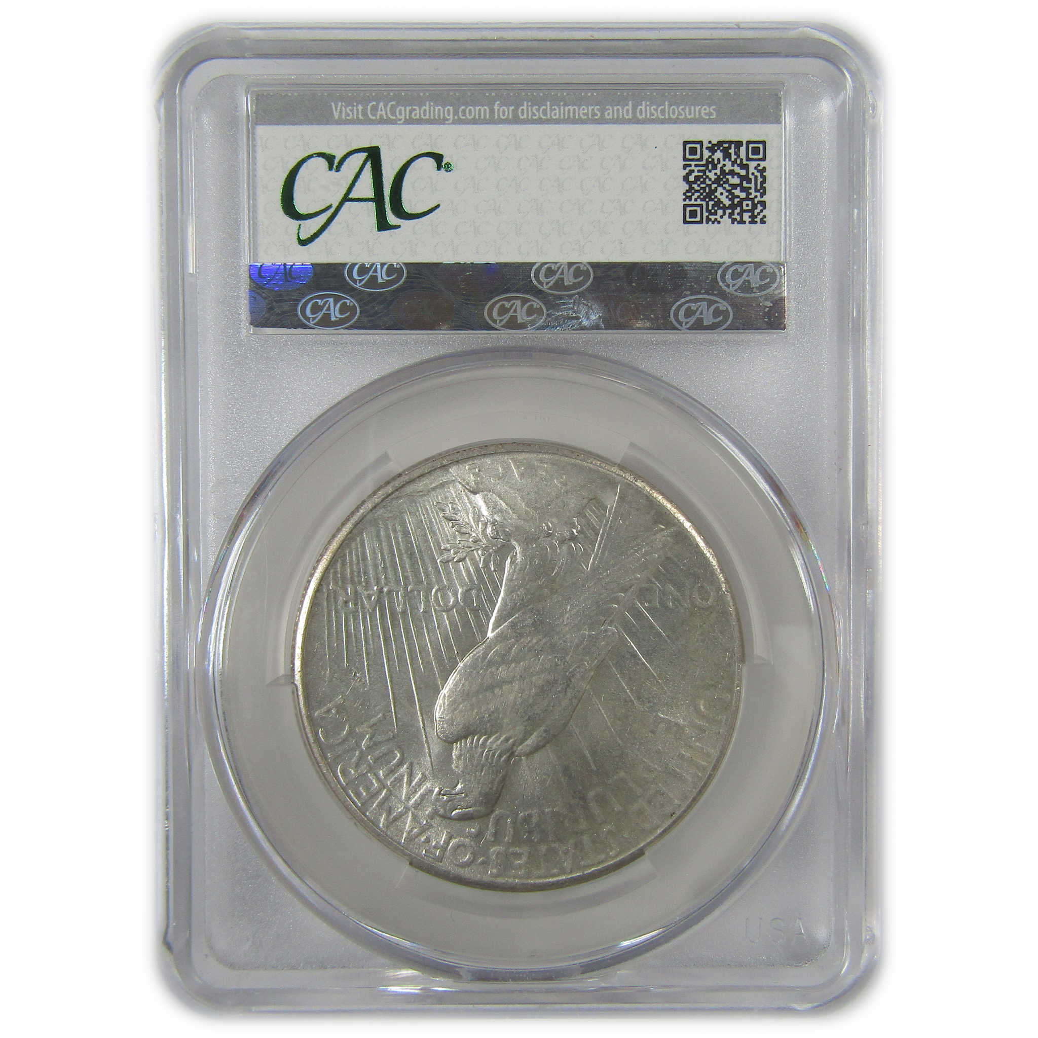 1926 Peace Dollar MS 63 CAC Silver Uncirculated $1 Coin SKU:I23595