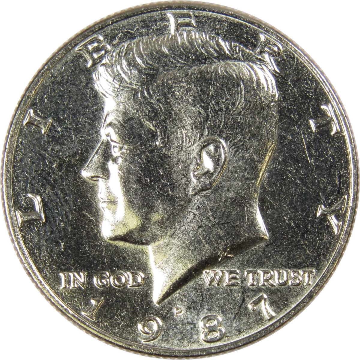 1987 P Kennedy Half Dollar Clad Uncirculated Mint State 50c Coin