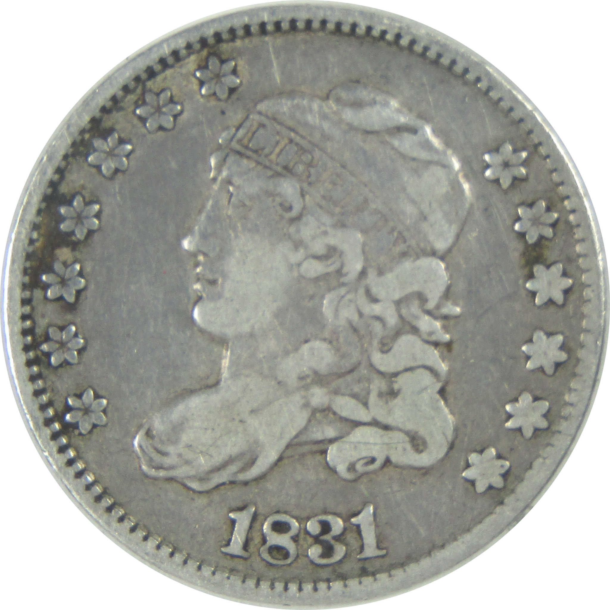 1831 Capped Bust Half Dime VF Very Fine Silver 5c Coin SKU:I16648