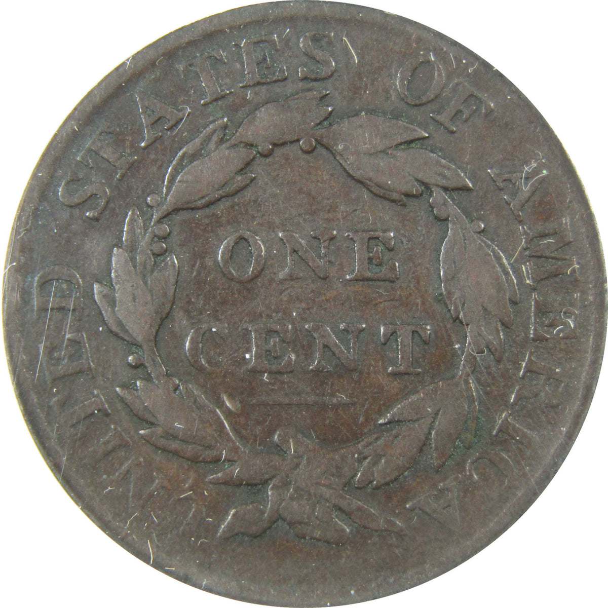 1819 Large Date Coronet Head Large 1c F 12 Details ANACS SKU:I28581