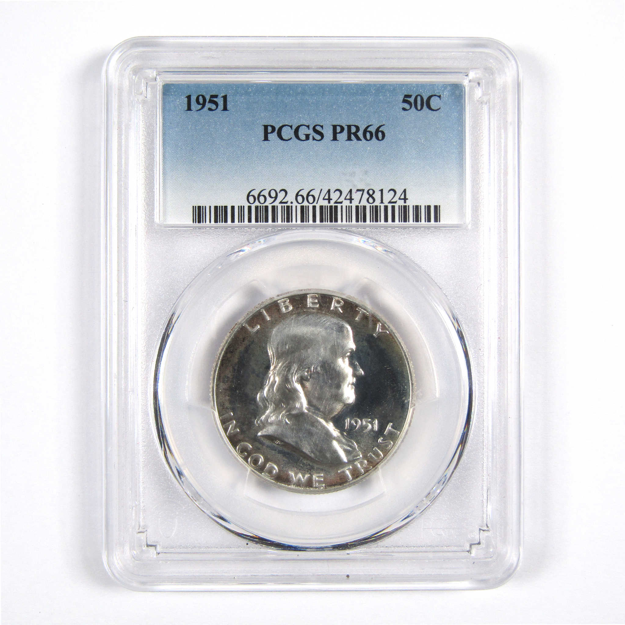 1951 Franklin Half Dollar PR 66 PCGS 90% Silver 50c Proof SKU:I8651