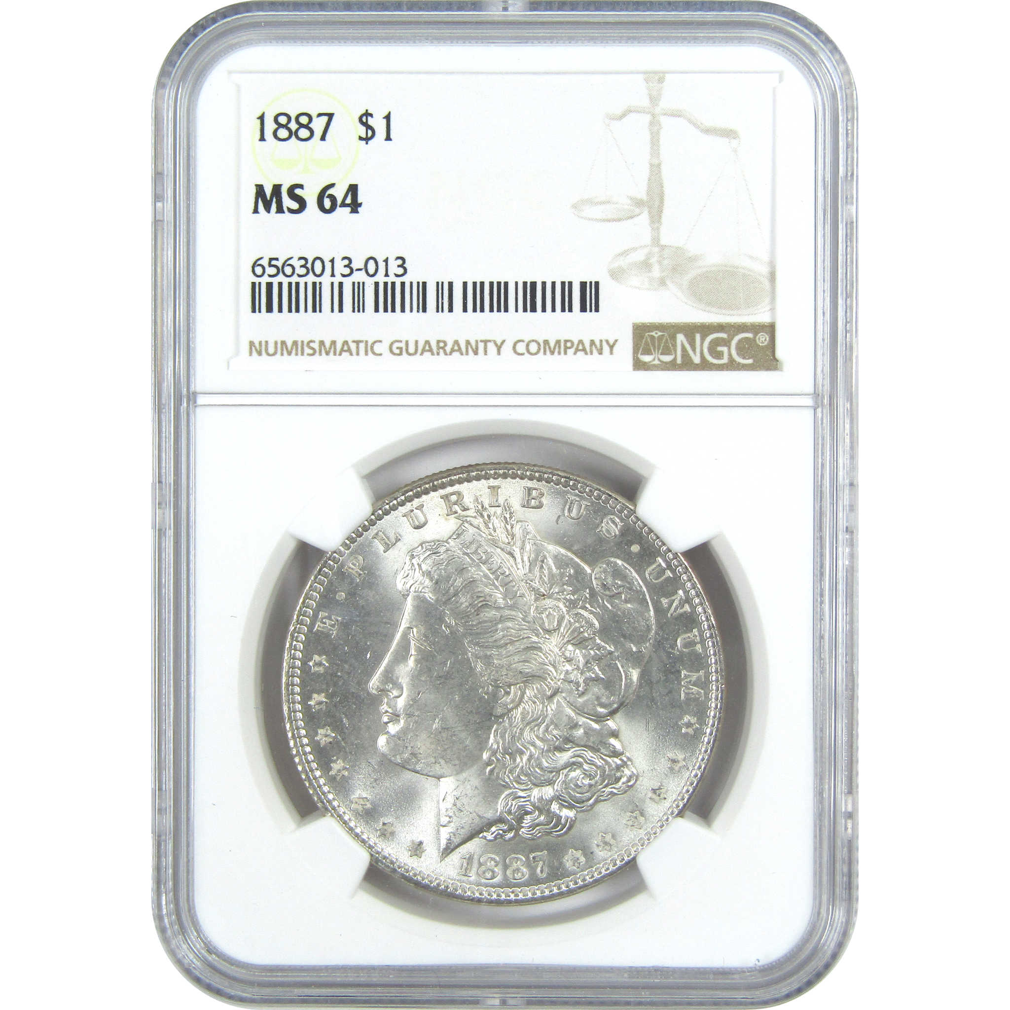 1887 Morgan Dollar MS 64 NGC Silver $1 Uncirculated Coin SKU:I15692 - Morgan coin - Morgan silver dollar - Morgan silver dollar for sale - Profile Coins &amp; Collectibles