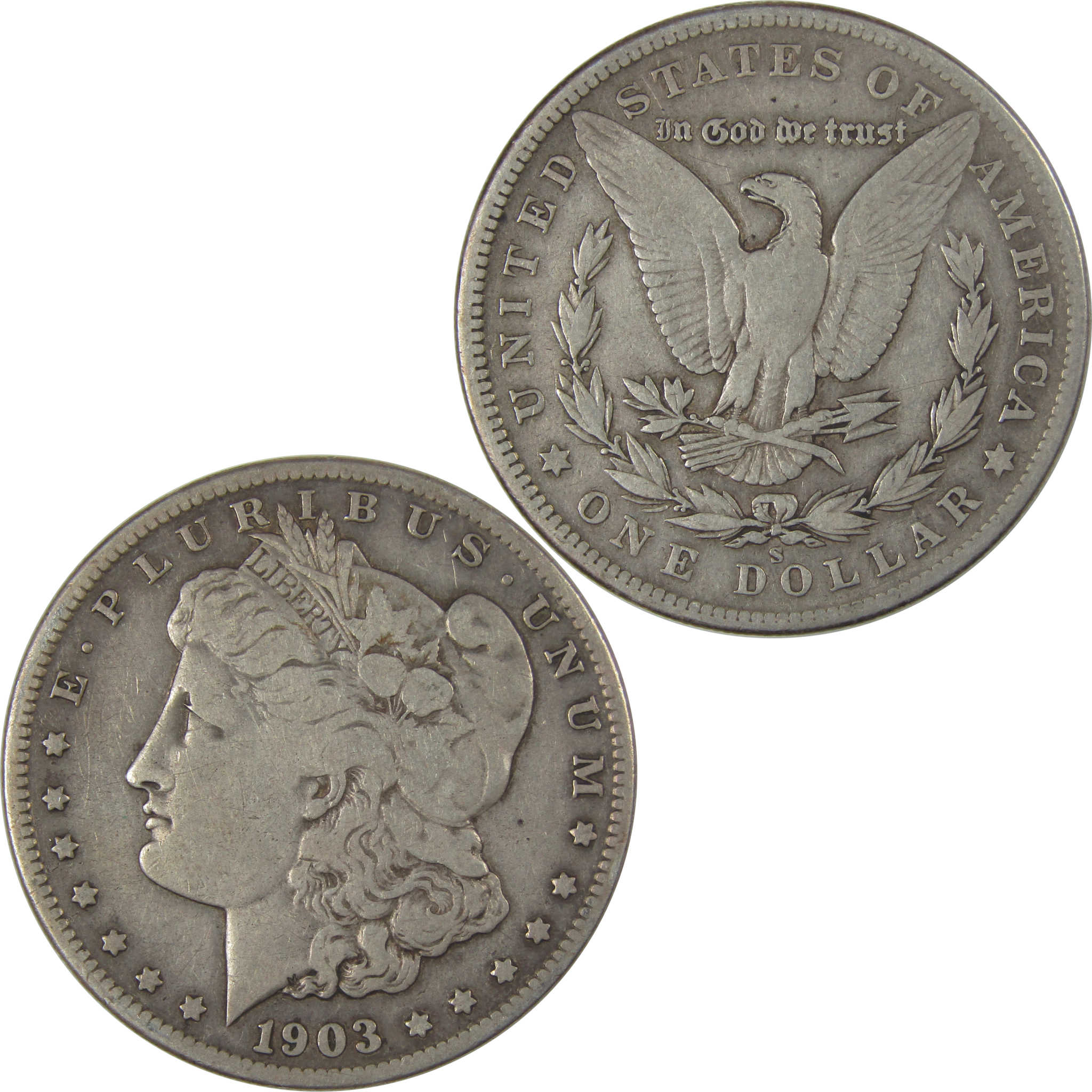 1903 S Morgan Dollar F Fine Silver $1 Coin SKU:I22819 - Morgan coin - Morgan silver dollar - Morgan silver dollar for sale - Profile Coins &amp; Collectibles