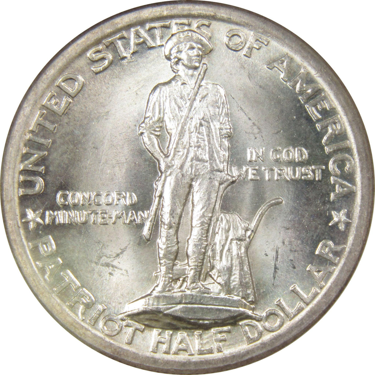 1925 Lexington-Concord Sesquicentennial Silver 50c MS 65 NGC