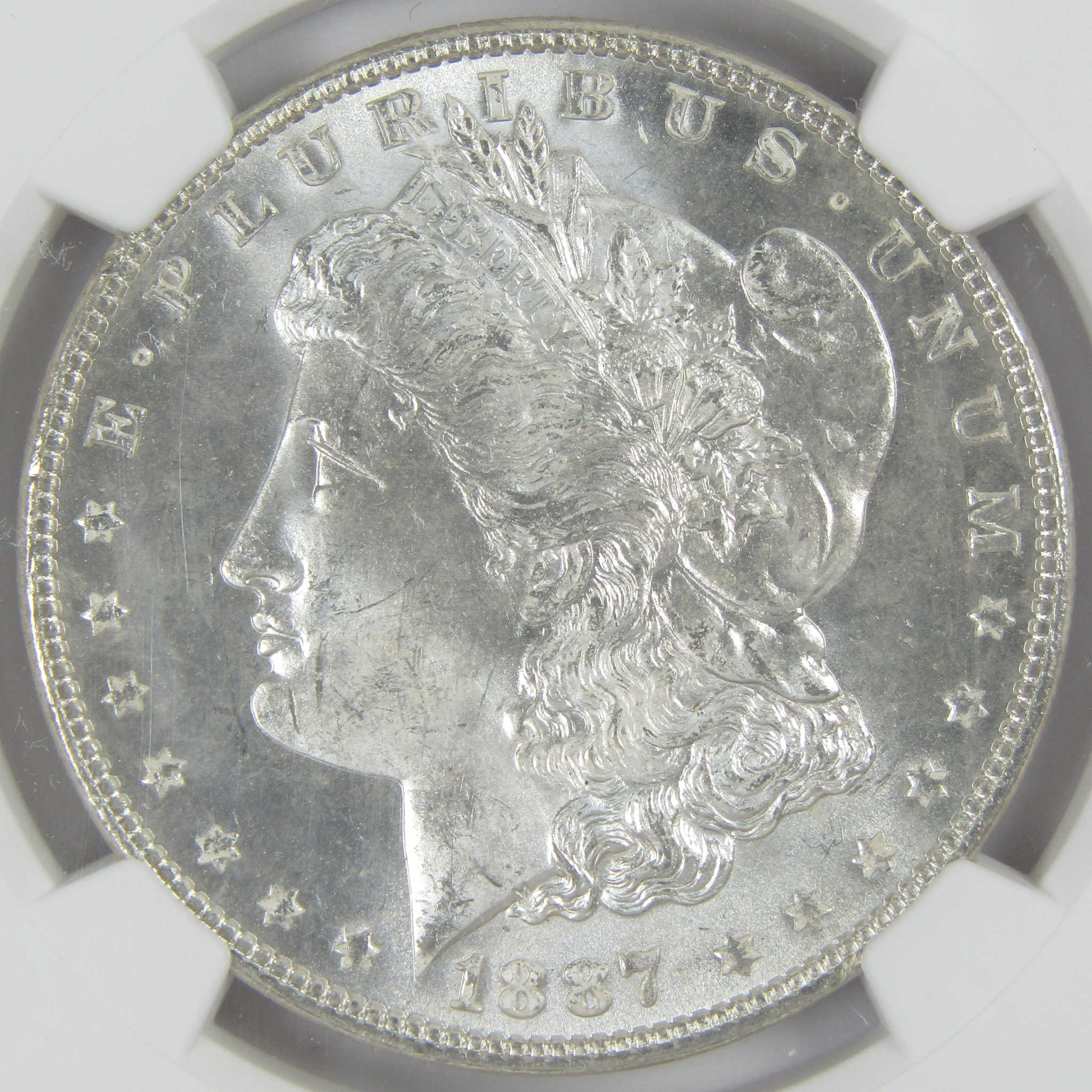 1887 Morgan Dollar MS 66 NGC Silver $1 Uncirculated Coin - Morgan coin - Morgan silver dollar - Morgan silver dollar for sale - Profile Coins &amp; Collectibles