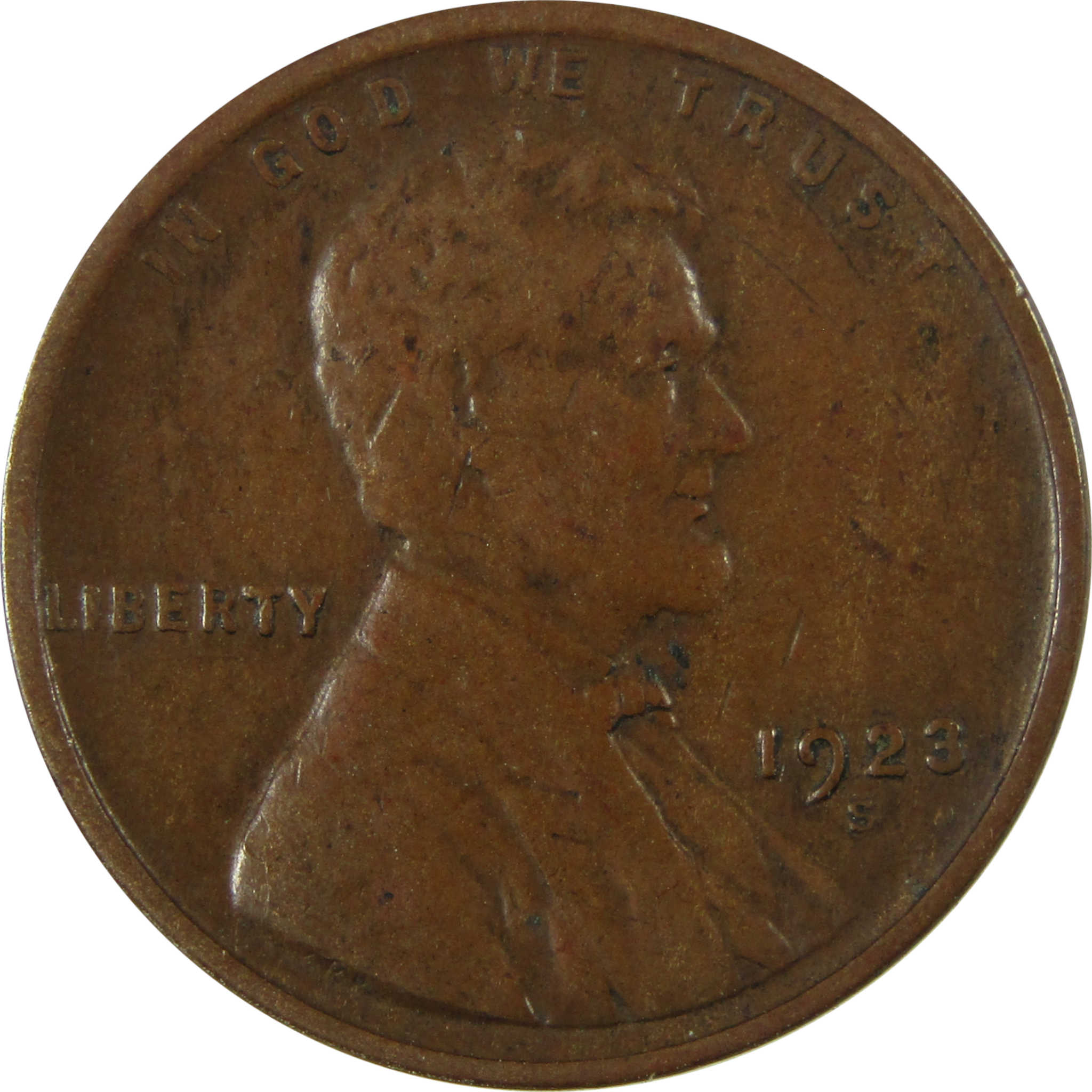 1923 S Lincoln Wheat Cent VF Very Fine Penny 1c Coin SKU:I26659