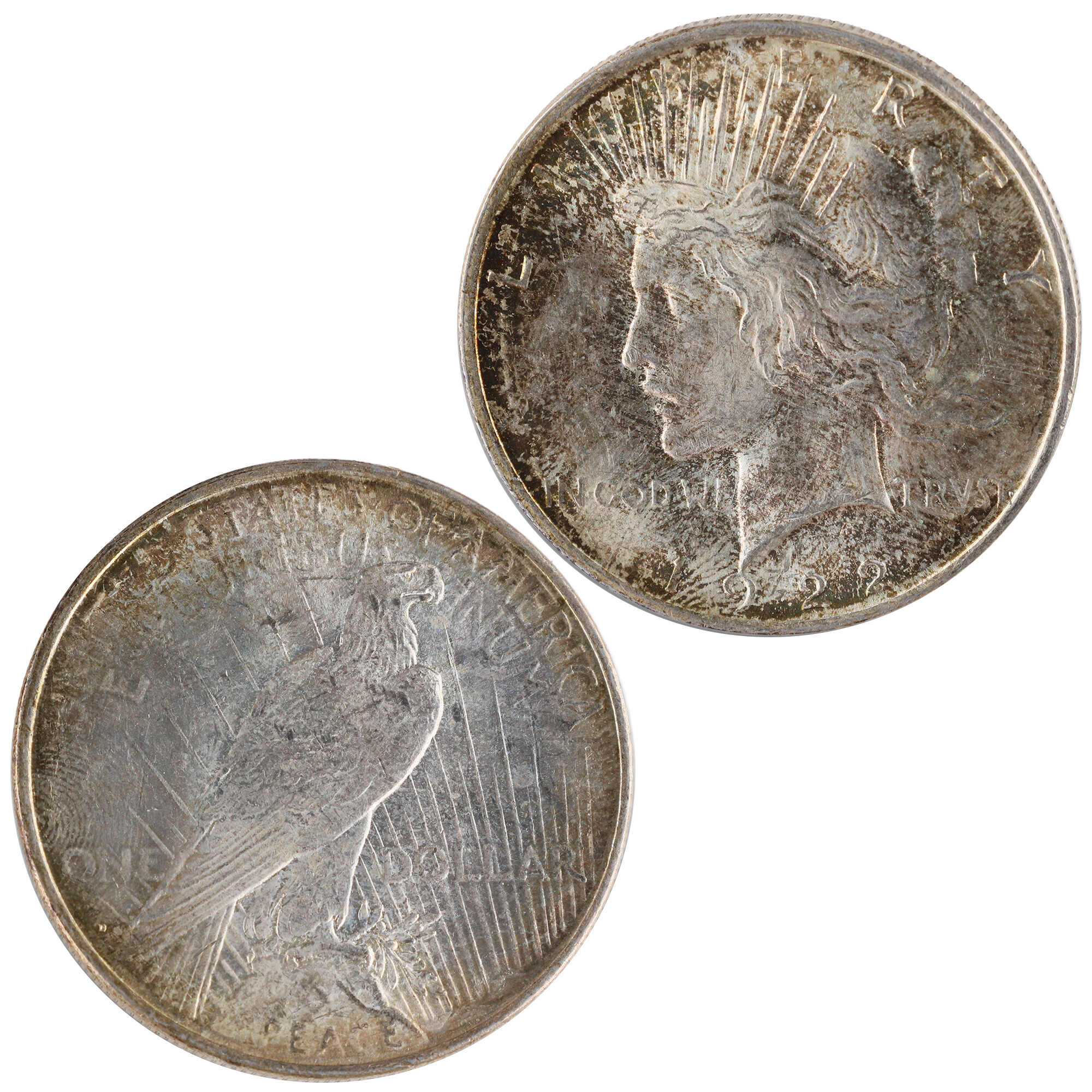 1922 D Peace Dollar Uncirculated Silver $1 Coin SKU:I12105