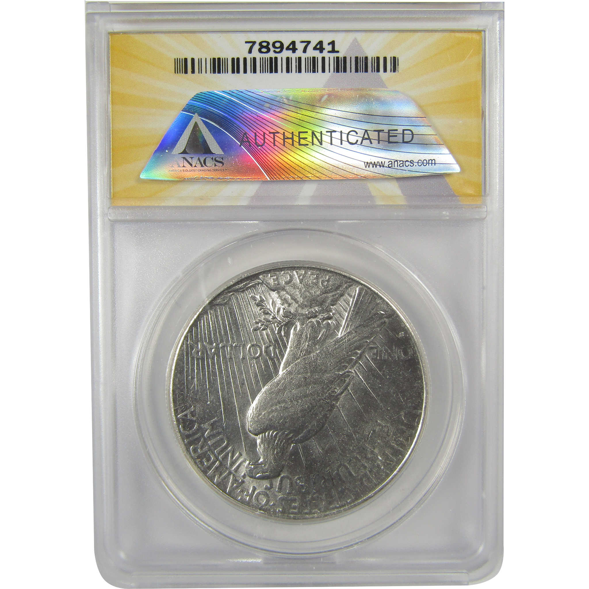 1928 S Peace Dollar AU 55 Details ANACS Silver $1 Coin SKU:I20362