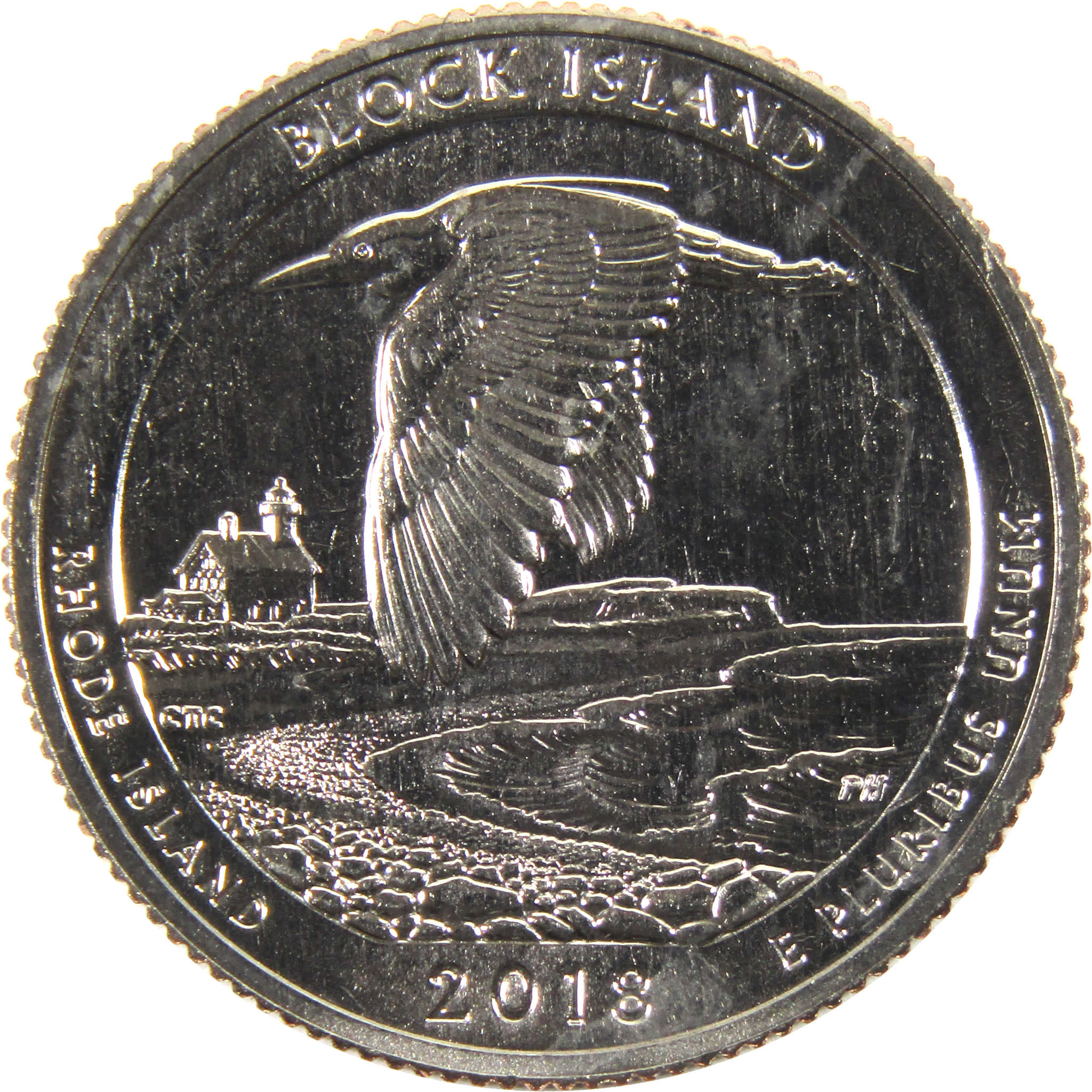 2018 S Block Island NWR National Park Quarter Uncirculated Clad Coin