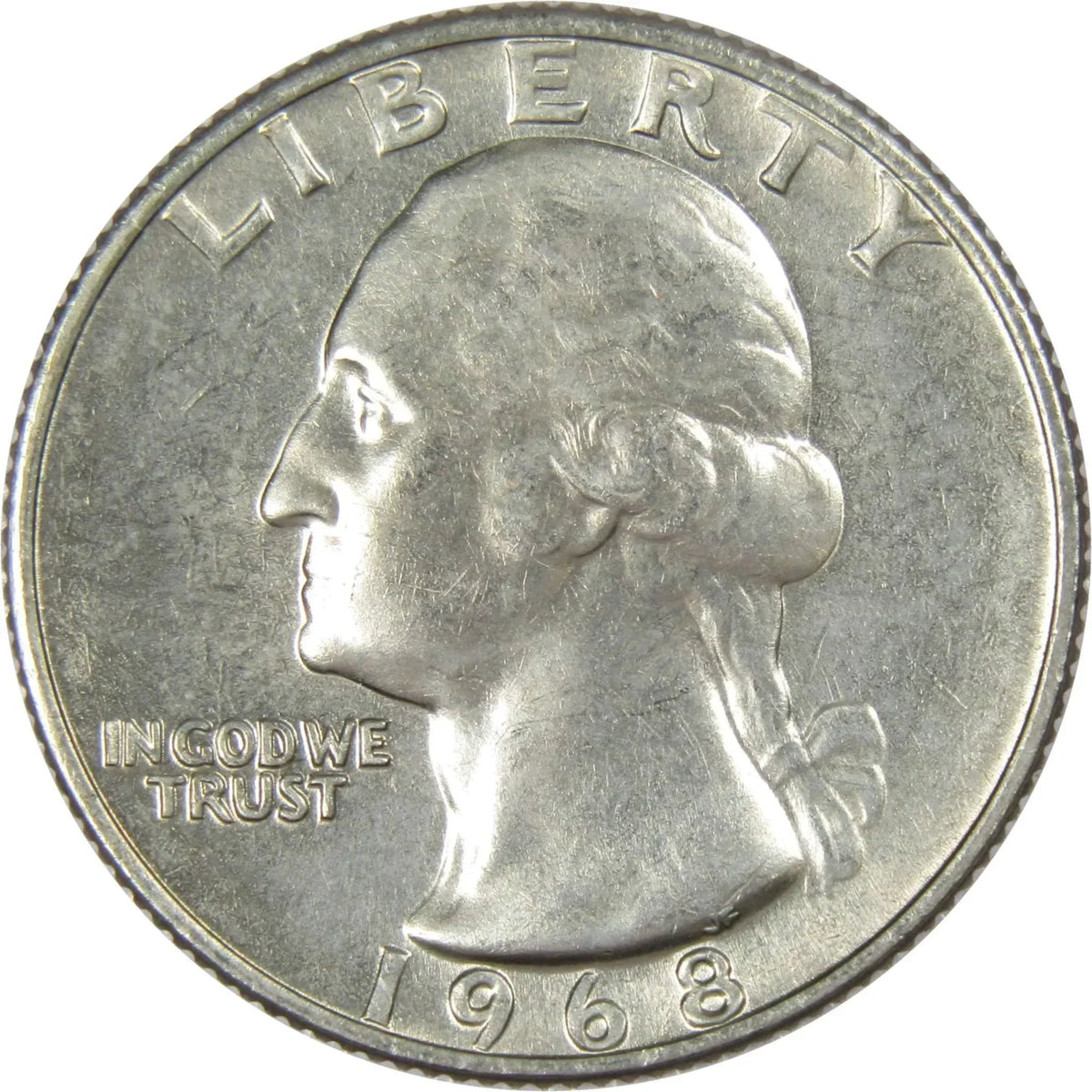 1968 Washington Quarter Clad Uncirculated Mint State 25c Coin