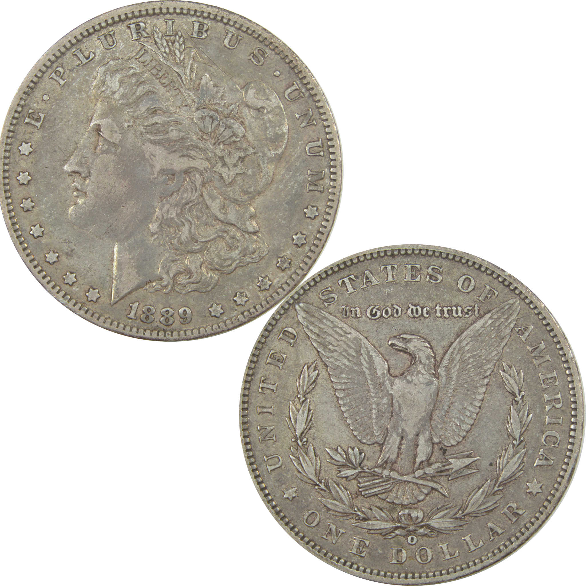 1889 O Morgan Dollar VF Very Fine Silver $1 Coin SKU:I15476