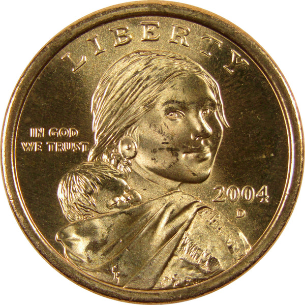 2004 D Sacagawea Native American Dollar BU Uncirculated $1 Coin