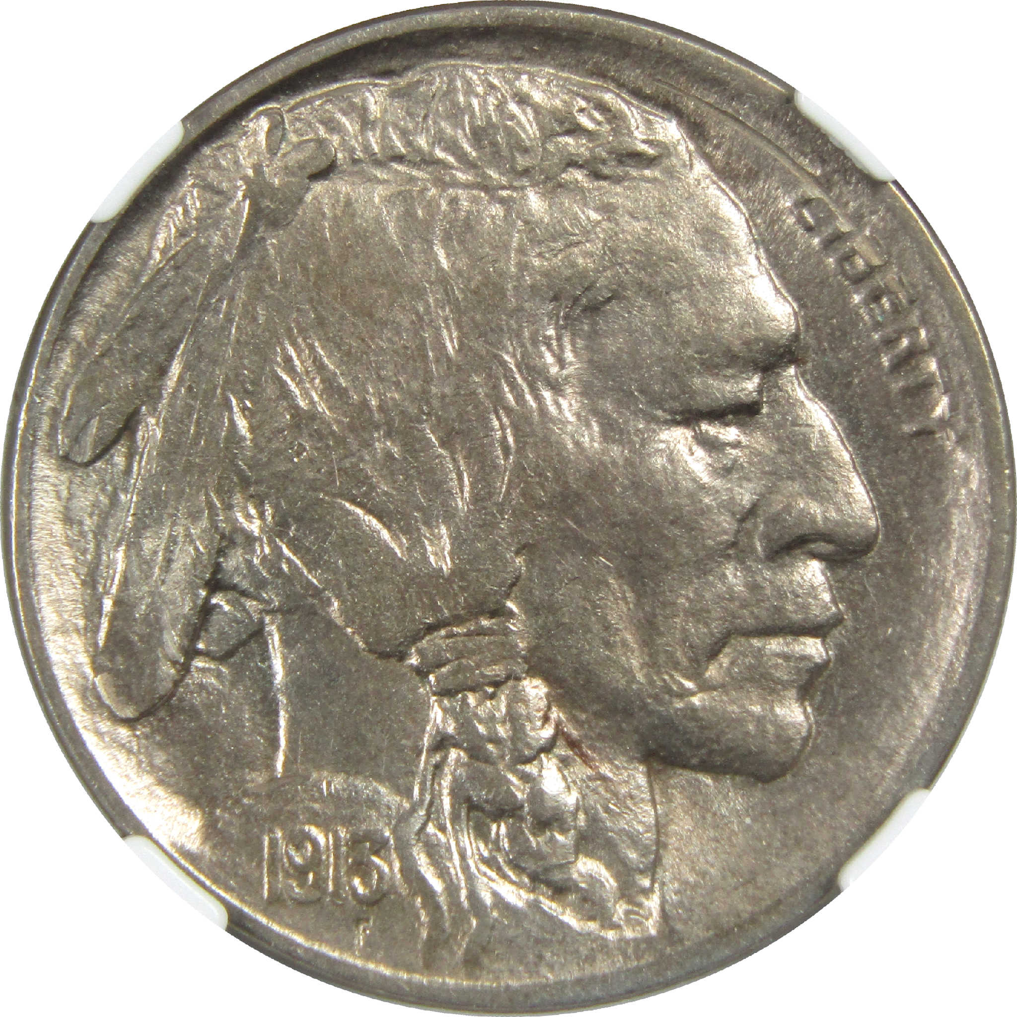 1913 D Type 2 Indian Head Buffalo Nickel AU 58 NGC 5c Coin SKU:I13219