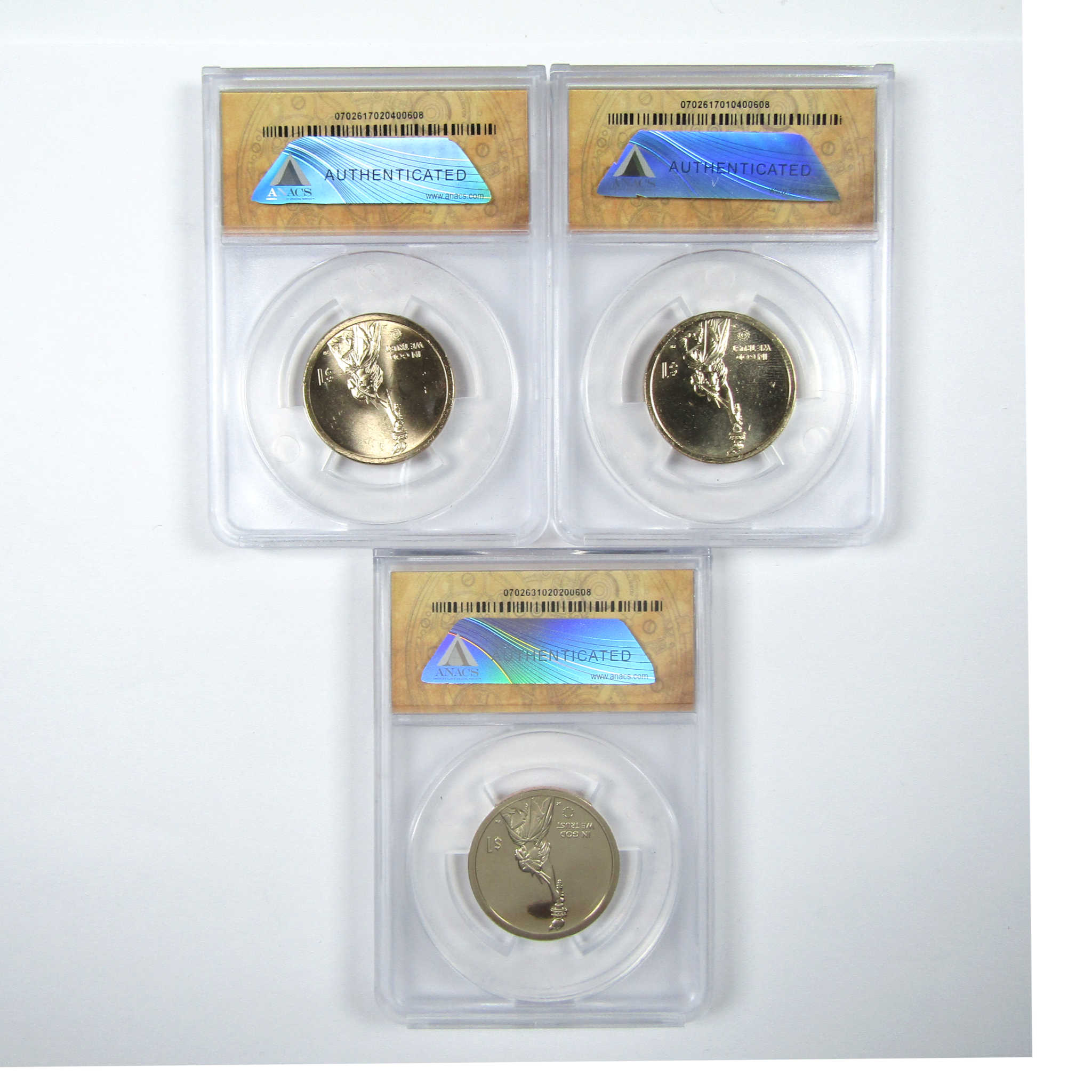 2019 PDS Classifying the Stars Innovation 3 Coin Set ANACS SKU:CPC6184