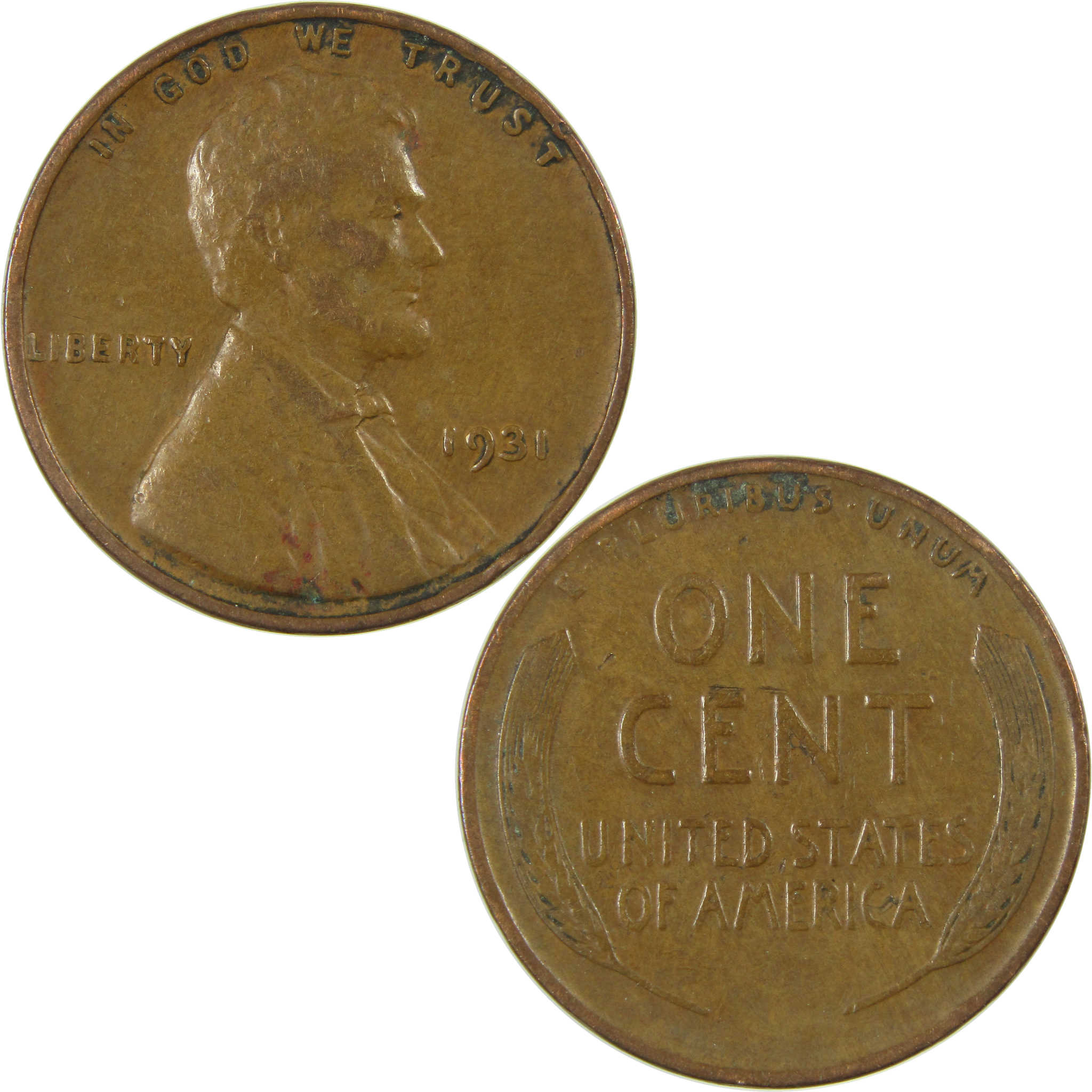 1931 Lincoln Wheat Cent VF Very Fine Penny 1c Coin SKU:I27156