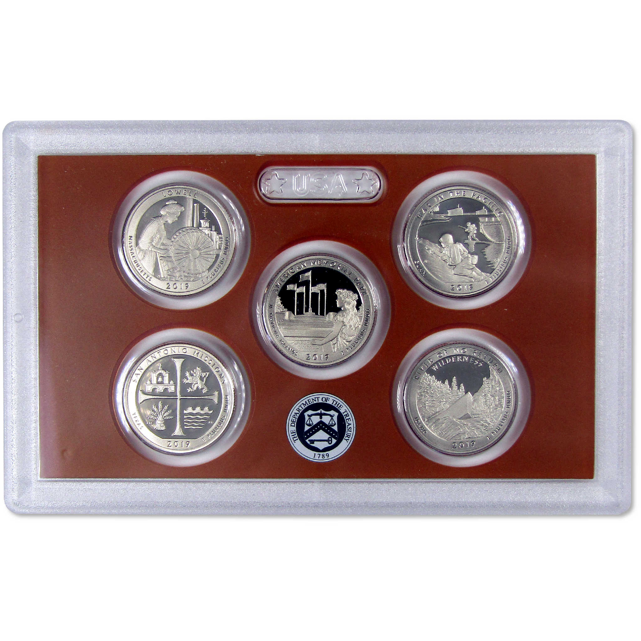 2019 America the Beautiful Quarter Clad Proof Set U.S. Mint OGP COA