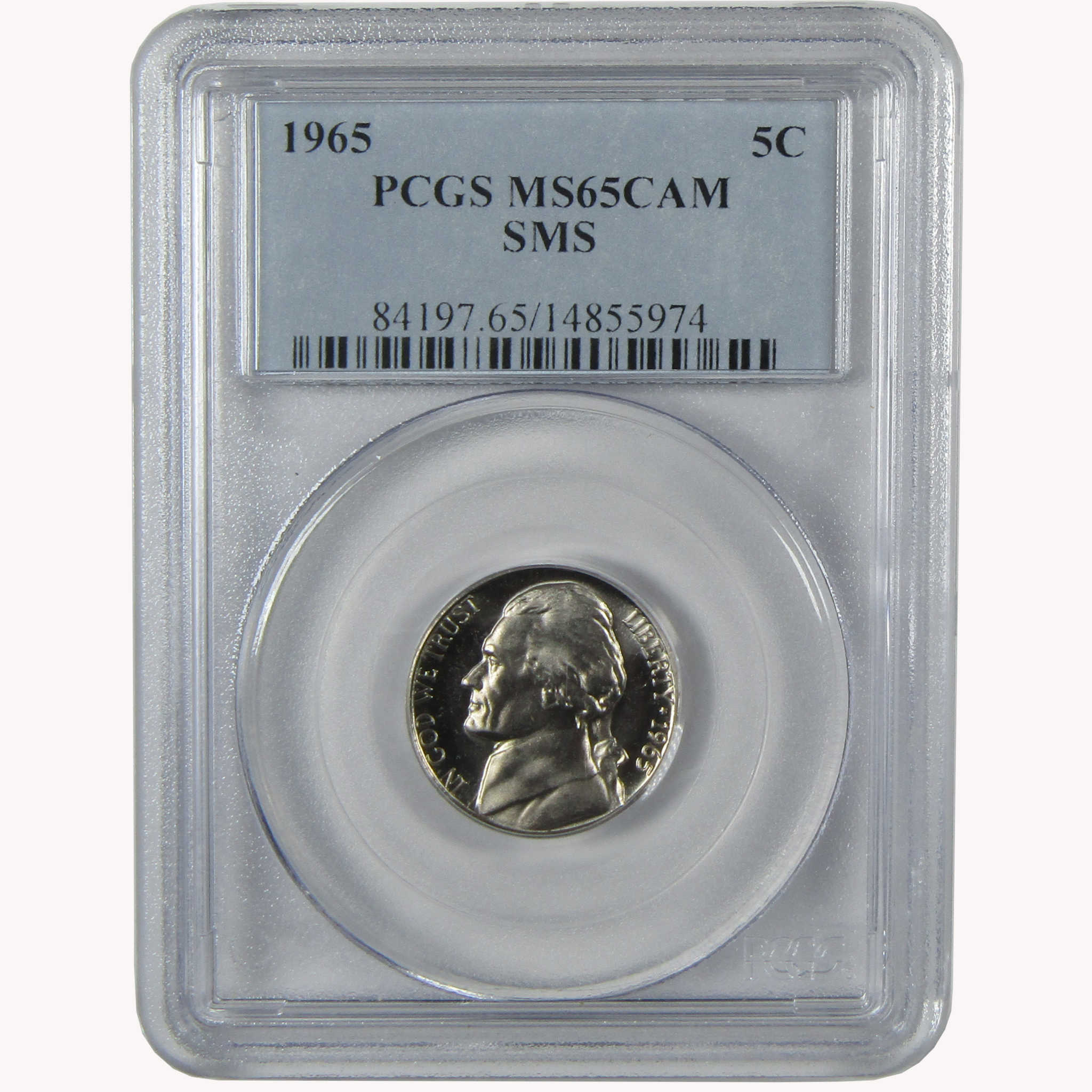 1965 SMS Jefferson Nickel MS 65 CAM PCGS Uncirculated SKU:I26452