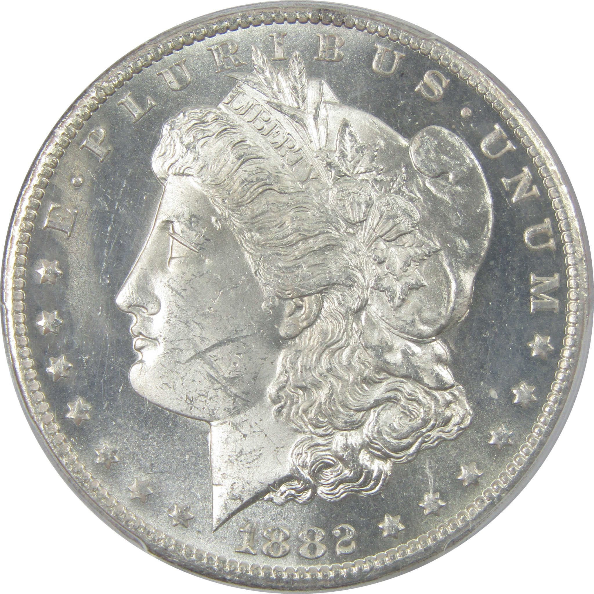 1882 CC Morgan Dollar MS 63 PL PCGS Silver $1 Proof-Like SKU:CPC9213 - Morgan coin - Morgan silver dollar - Morgan silver dollar for sale - Profile Coins &amp; Collectibles