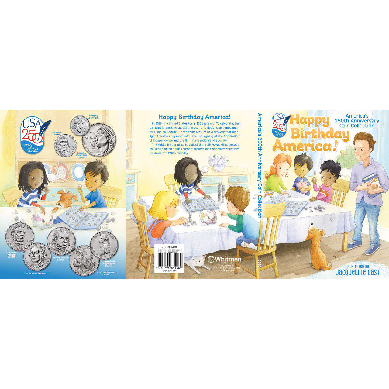 Whitman 2026 United States 250th Anniversary Children's Coin Folder