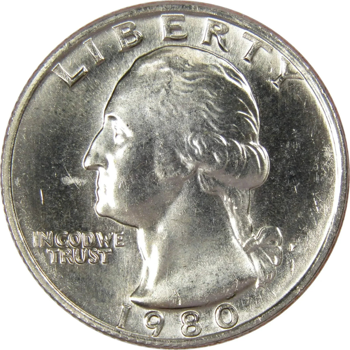 1980 P Washington Quarter Clad Uncirculated Mint State 25c Coin