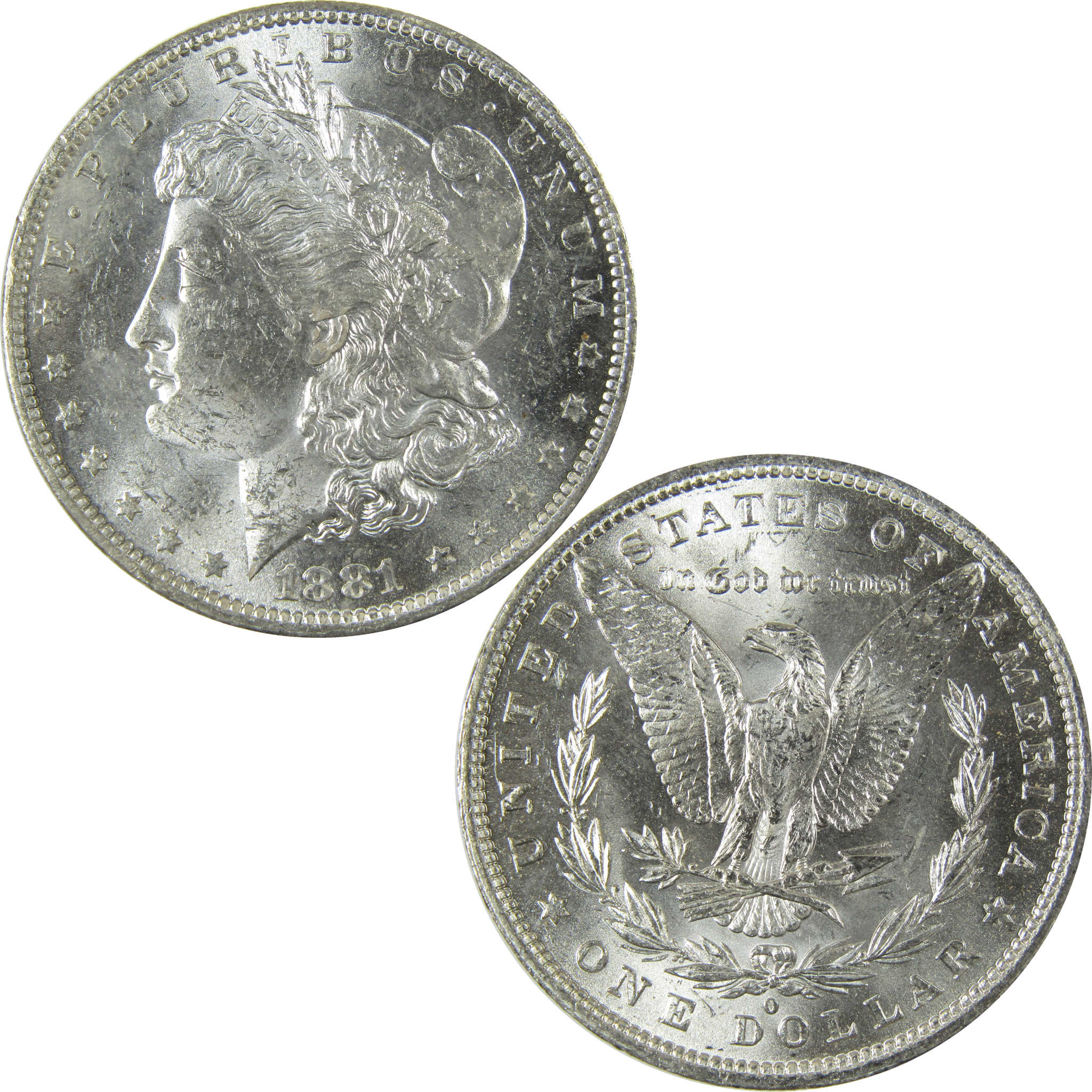 1881 O Morgan Silver Dollar Uncirculated Mint State $1 Coin SKU:I27757