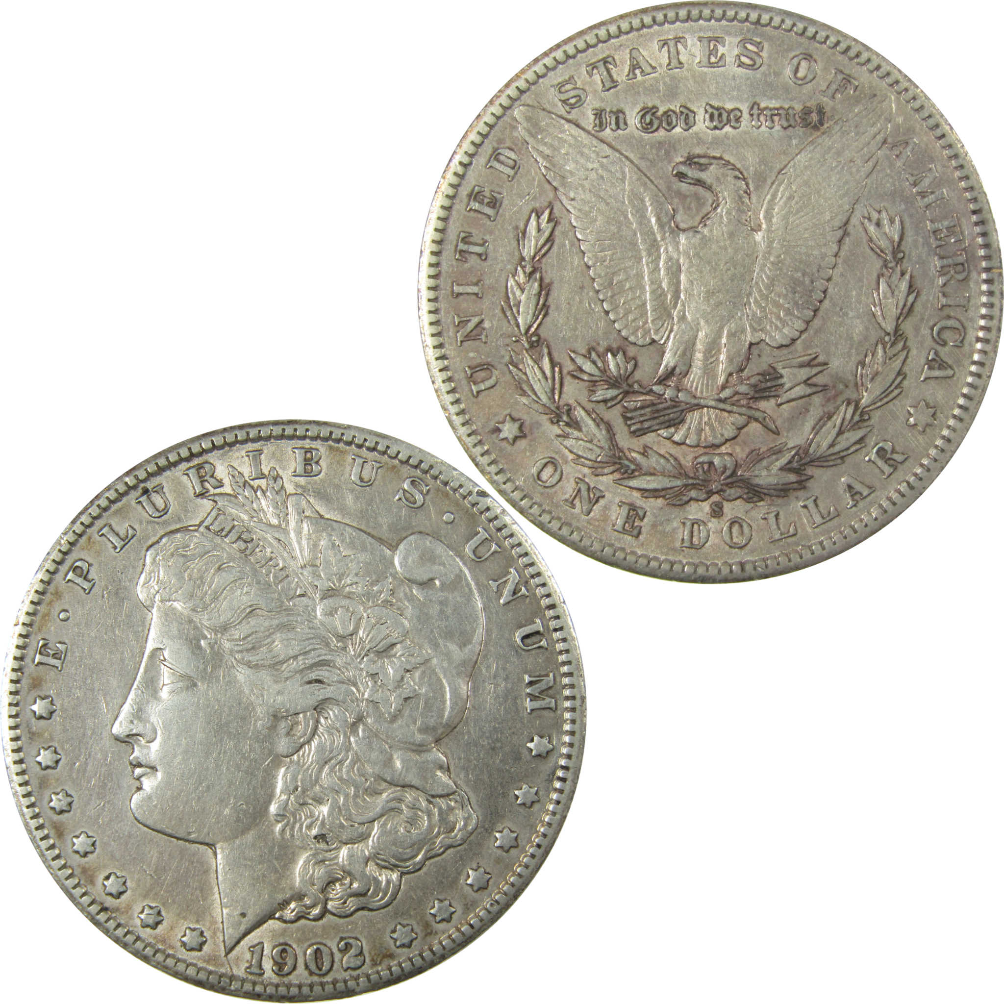 1902 S Morgan Silver Dollar XF EF Extremely Fine Details SKU:I28094 - Morgan coin - Morgan silver dollar - Morgan silver dollar for sale - Profile Coins &amp; Collectibles