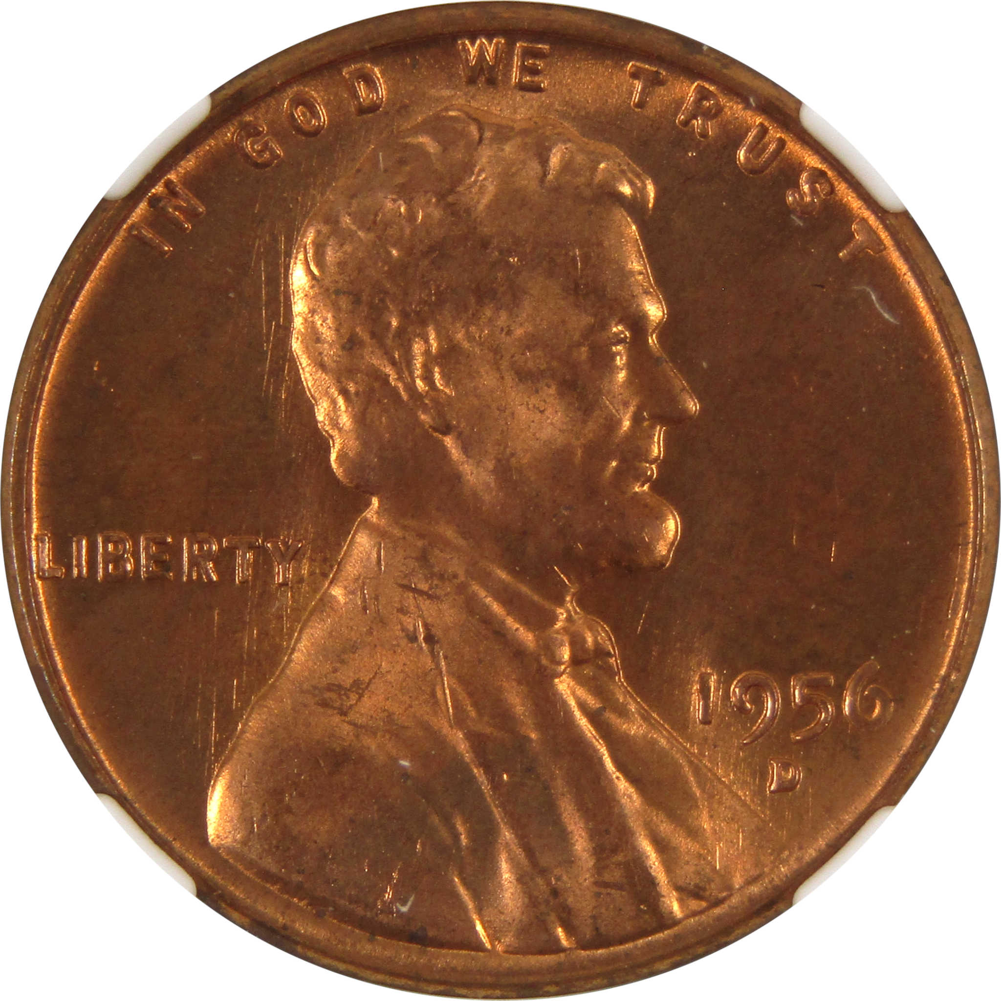 1956 D Lincoln Wheat Cent MS 66 RD NGC Penny 1c Uncirculated SKU:I8602