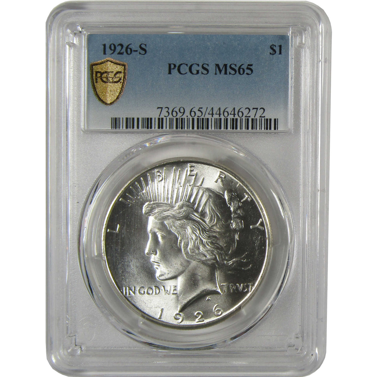 1926 S Peace Silver Dollar MS 65 PCGS Uncirculated $1 Coin Collectible