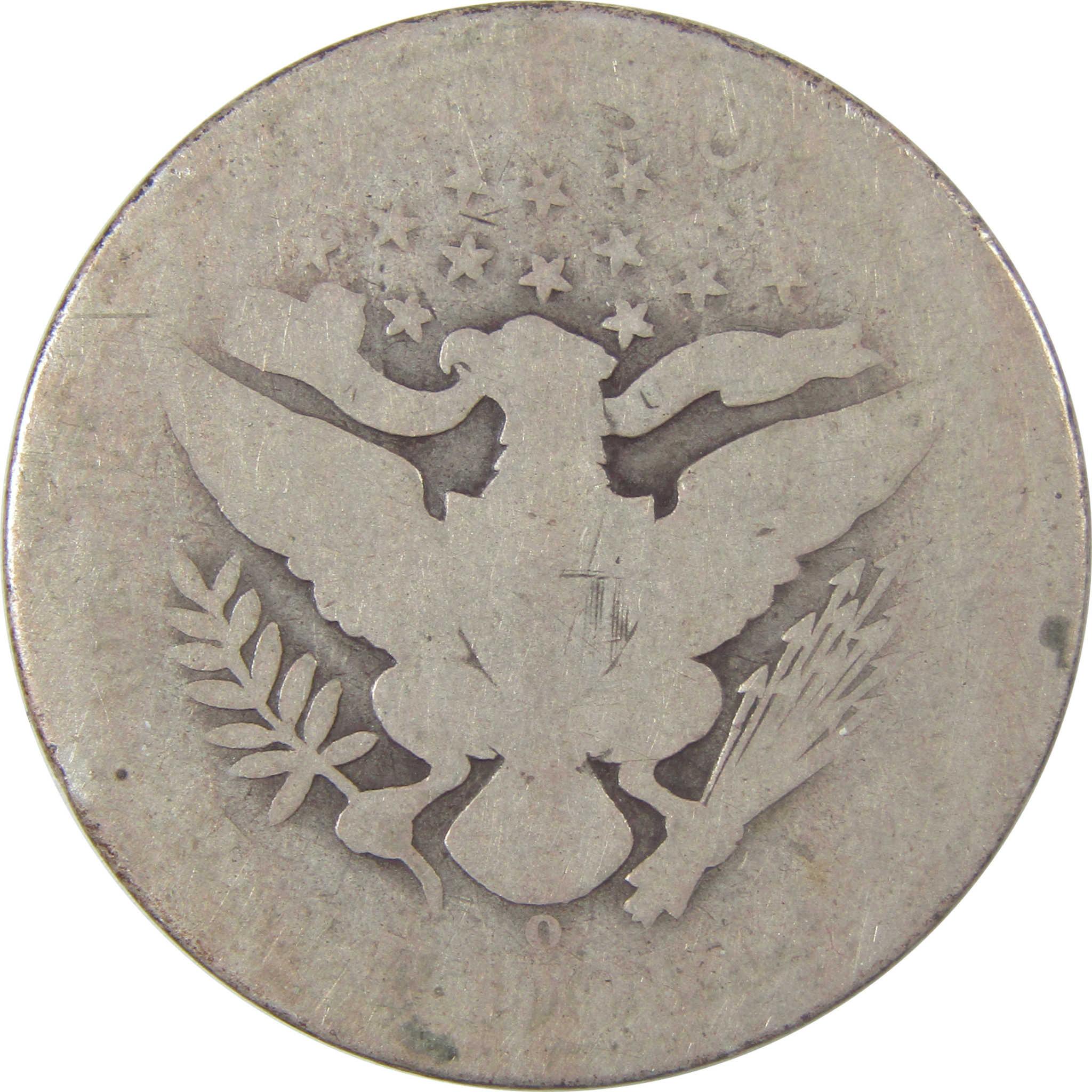 1892 O Barber Silver Half Dollar AG About Good 50c Coin SKU:I25318