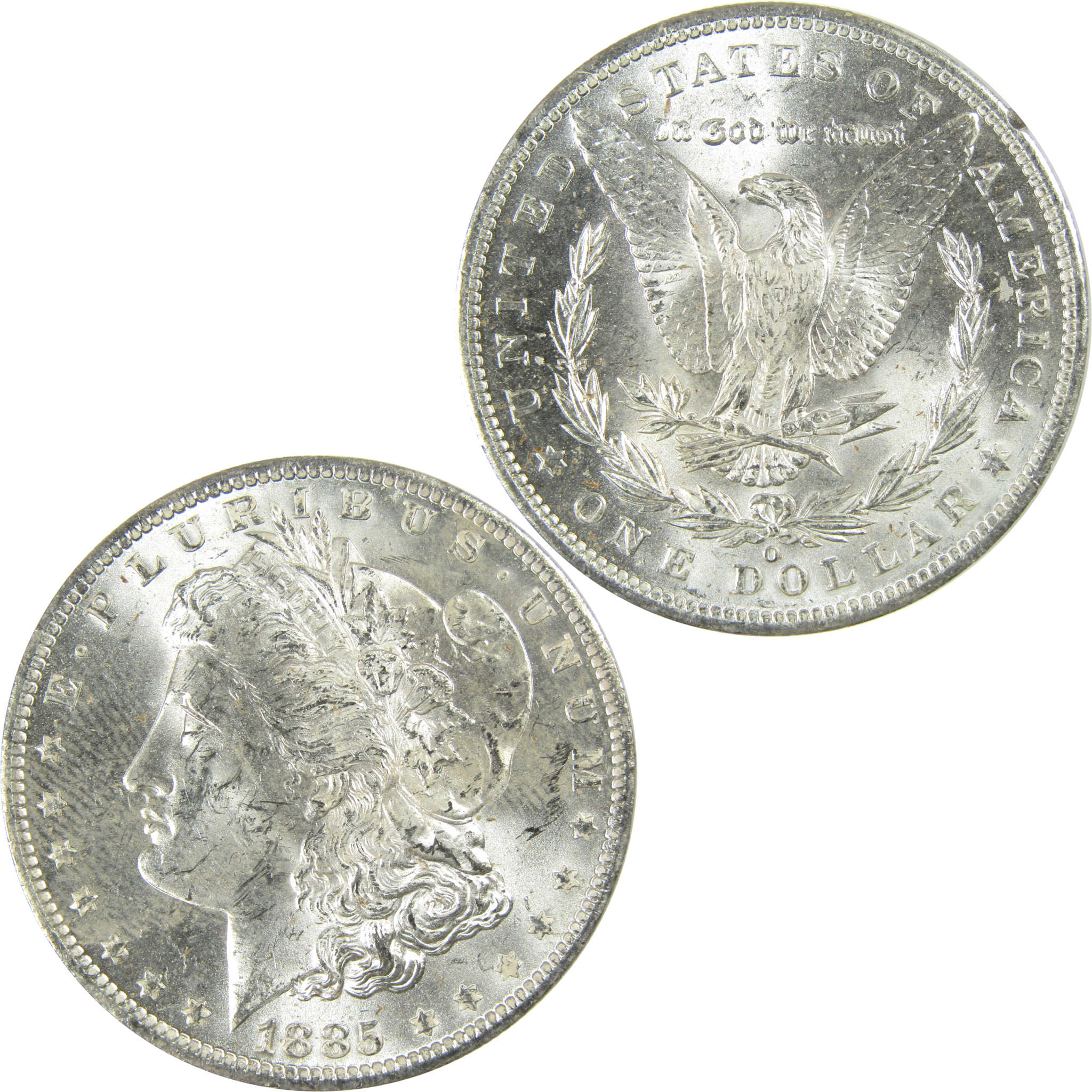 1885 O Morgan Silver Dollar Uncirculated Mint State $1 Coin SKU:I27467