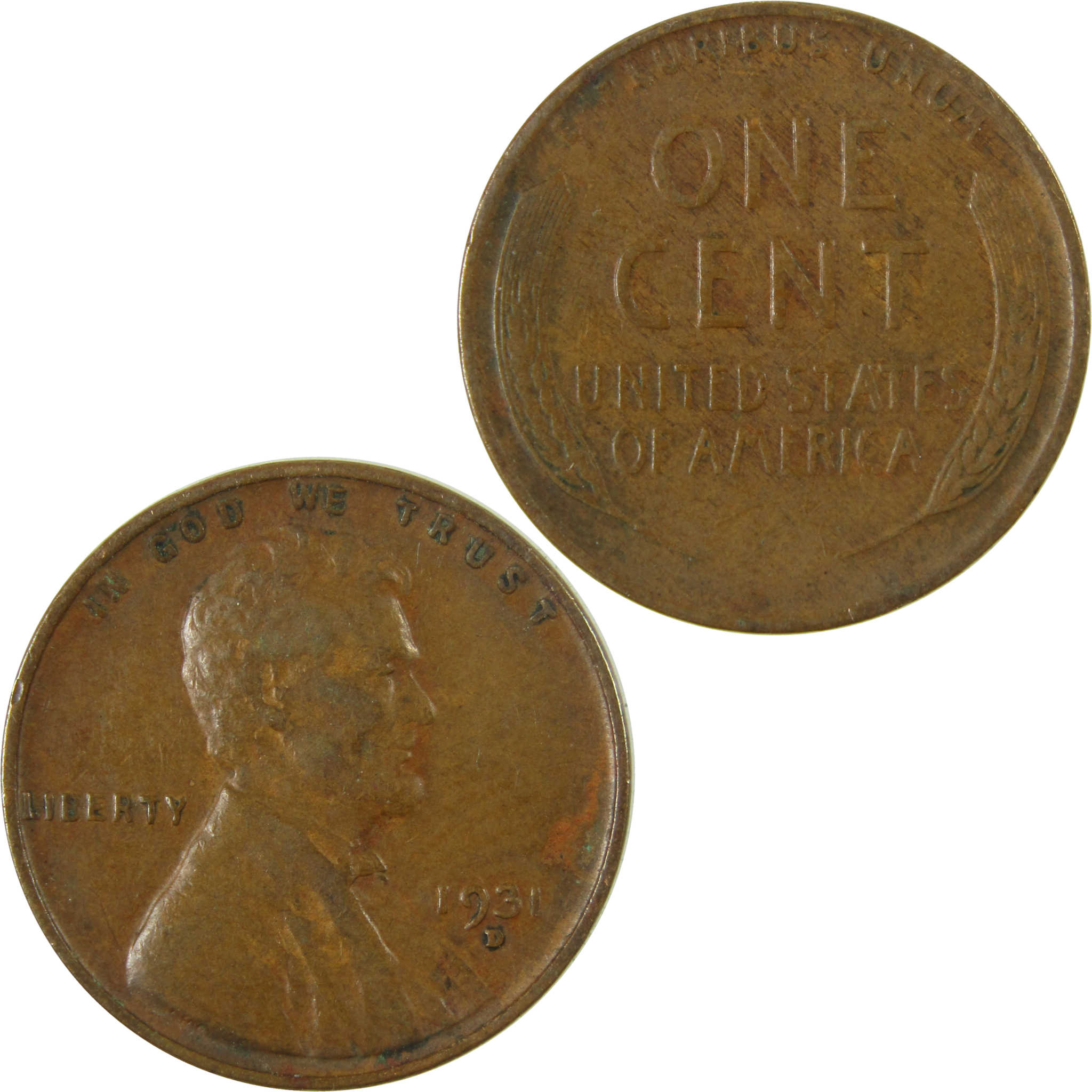 1931 D Lincoln Wheat Cent XF EF Extremely Fine Penny SKU:I27134