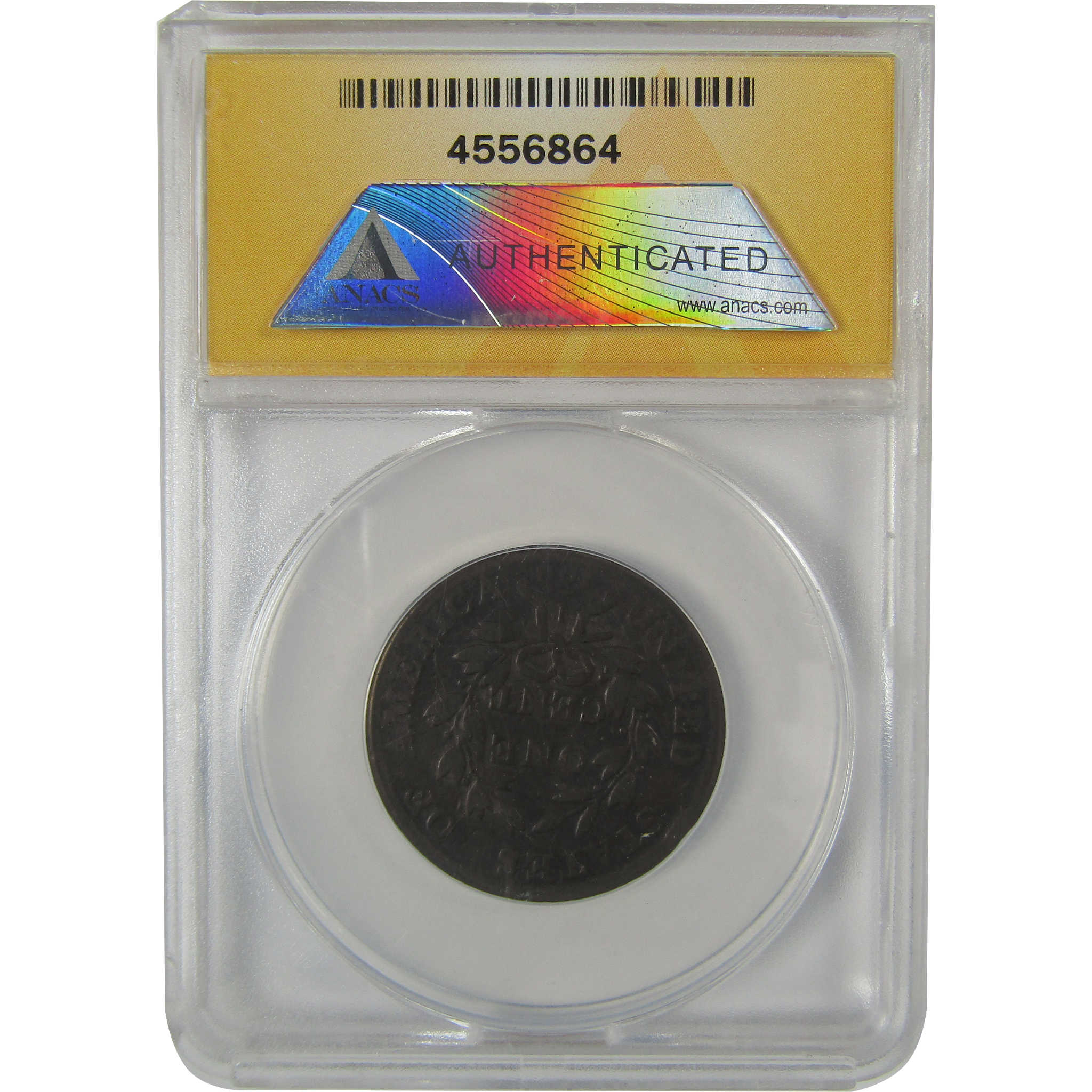 1803 Sm Dt Small Fraction Draped Bust Cent F 12 Details ANACS SKU:CP42