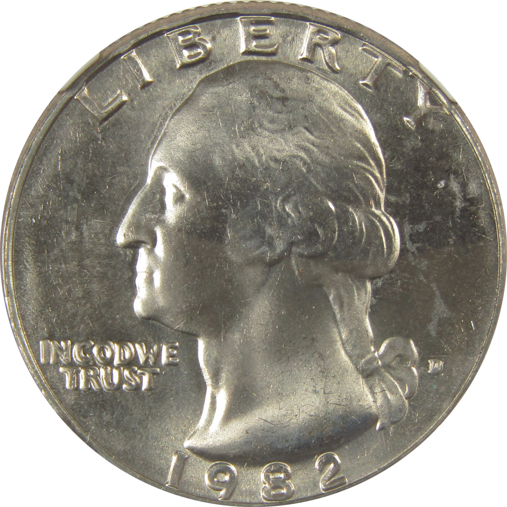 1982 D Washington Quarter MS 66 NGC Clad Uncirculated SKU:I20565