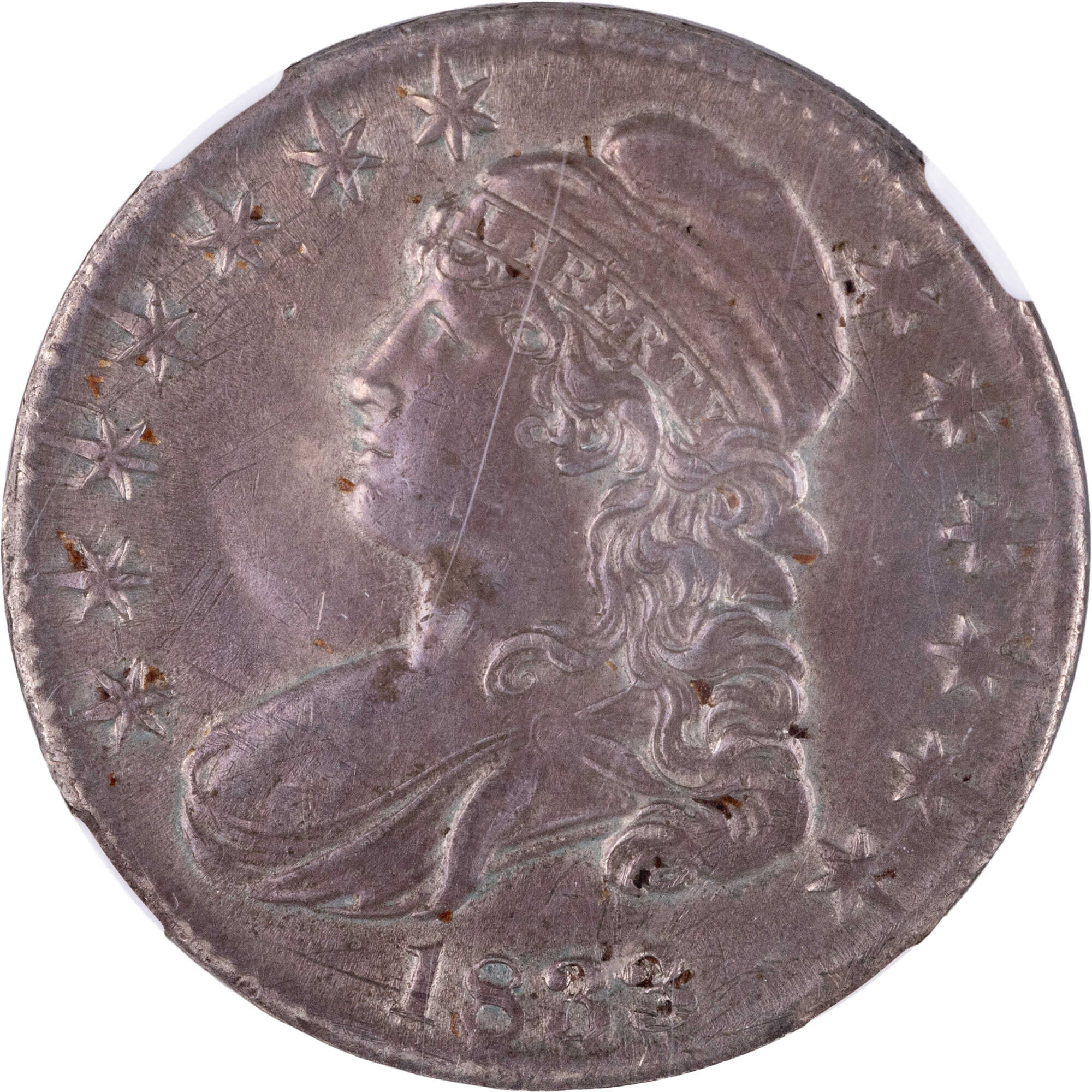 1833 Capped Bust Half Dollar AU About Unc Details NGC SKU:CPC12855