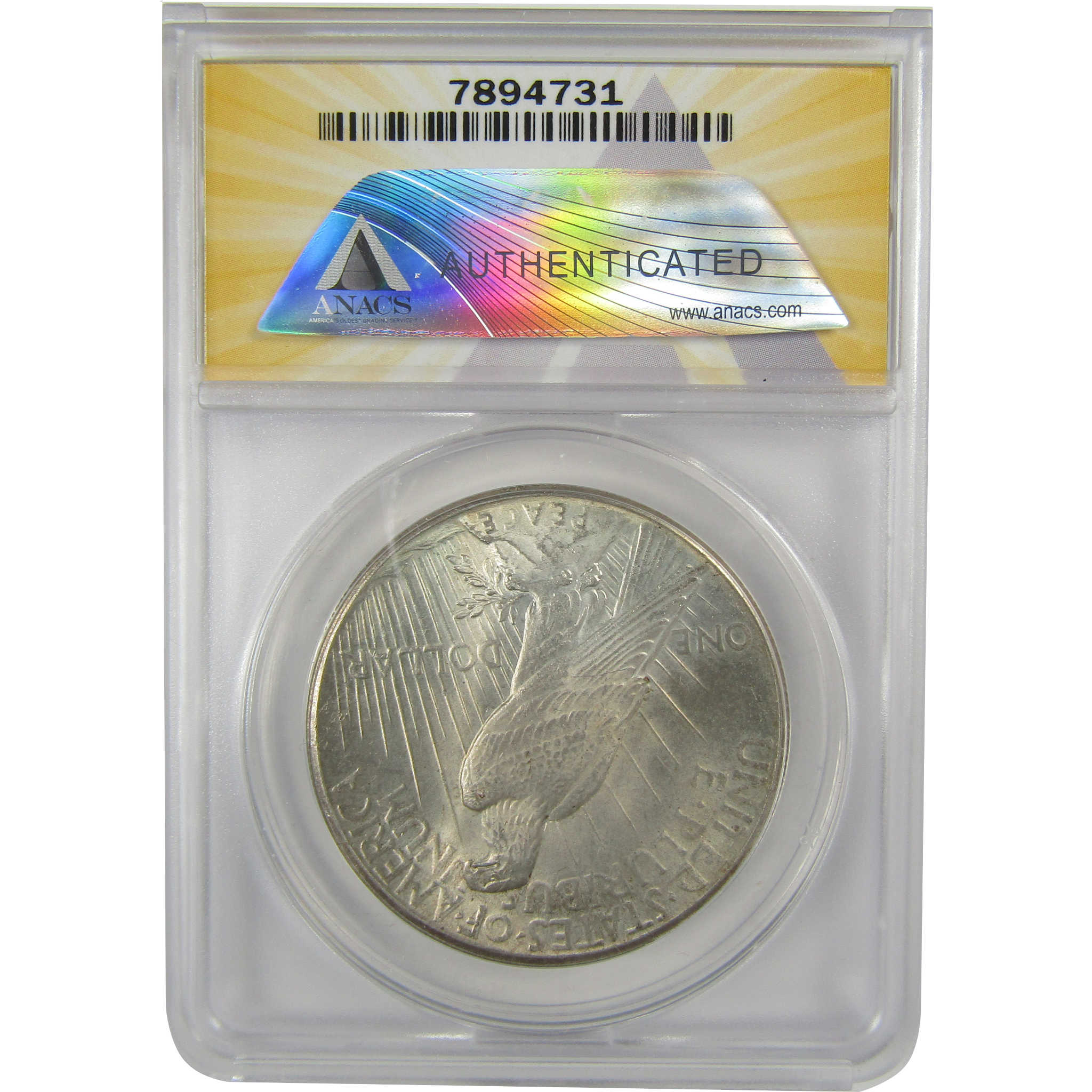 1928 Peace Dollar MS 62 ANACS Silver Uncirculated $1 Coin SKU:I20765