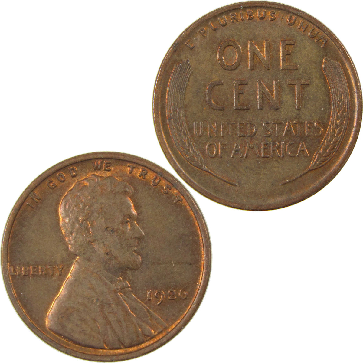1926 Lincoln Wheat Cent Uncirculated Penny 1c Coin SKU:I28257