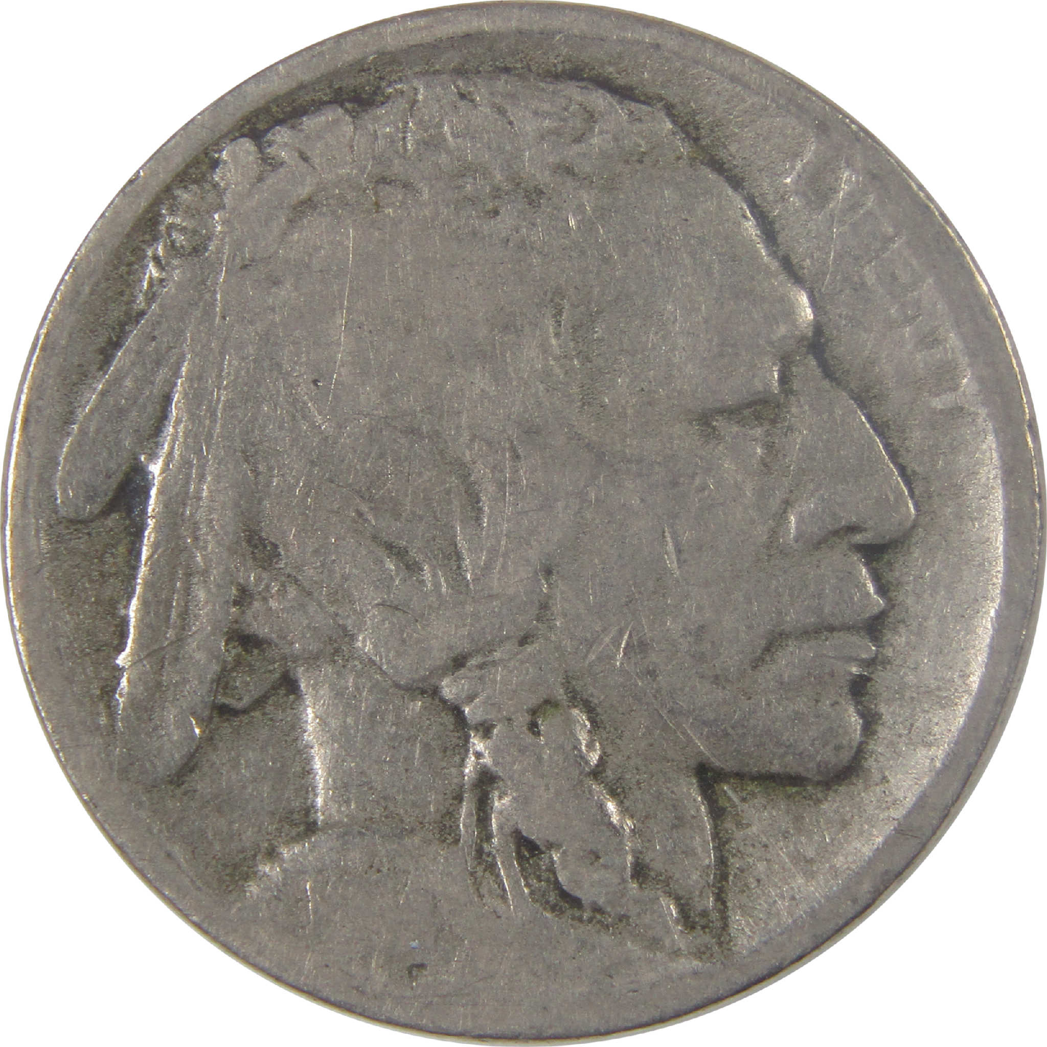 1914 D Indian Head Buffalo Nickel AG About Good 5c Coin SKU:I17049